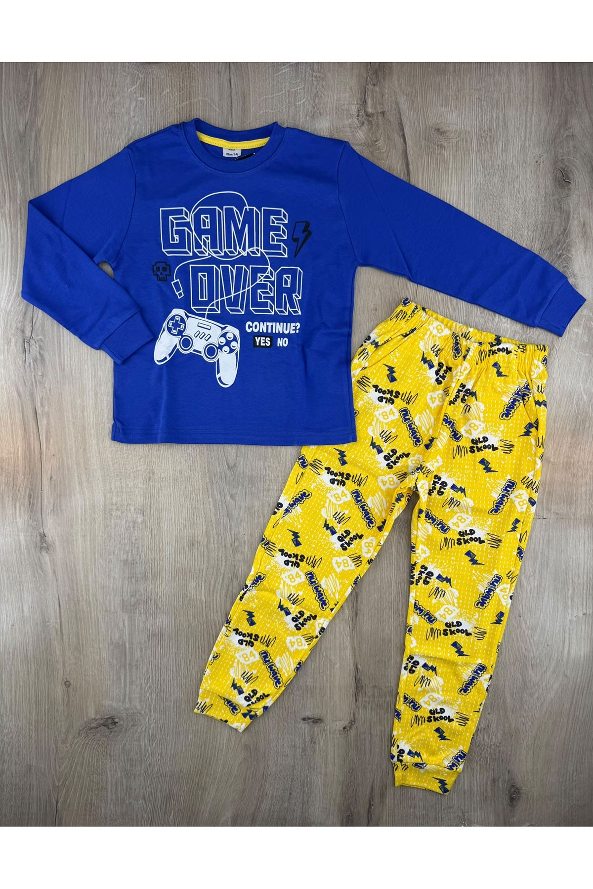 Fred (7-11 Yaş) Game Over Desenli Pijama Takımı