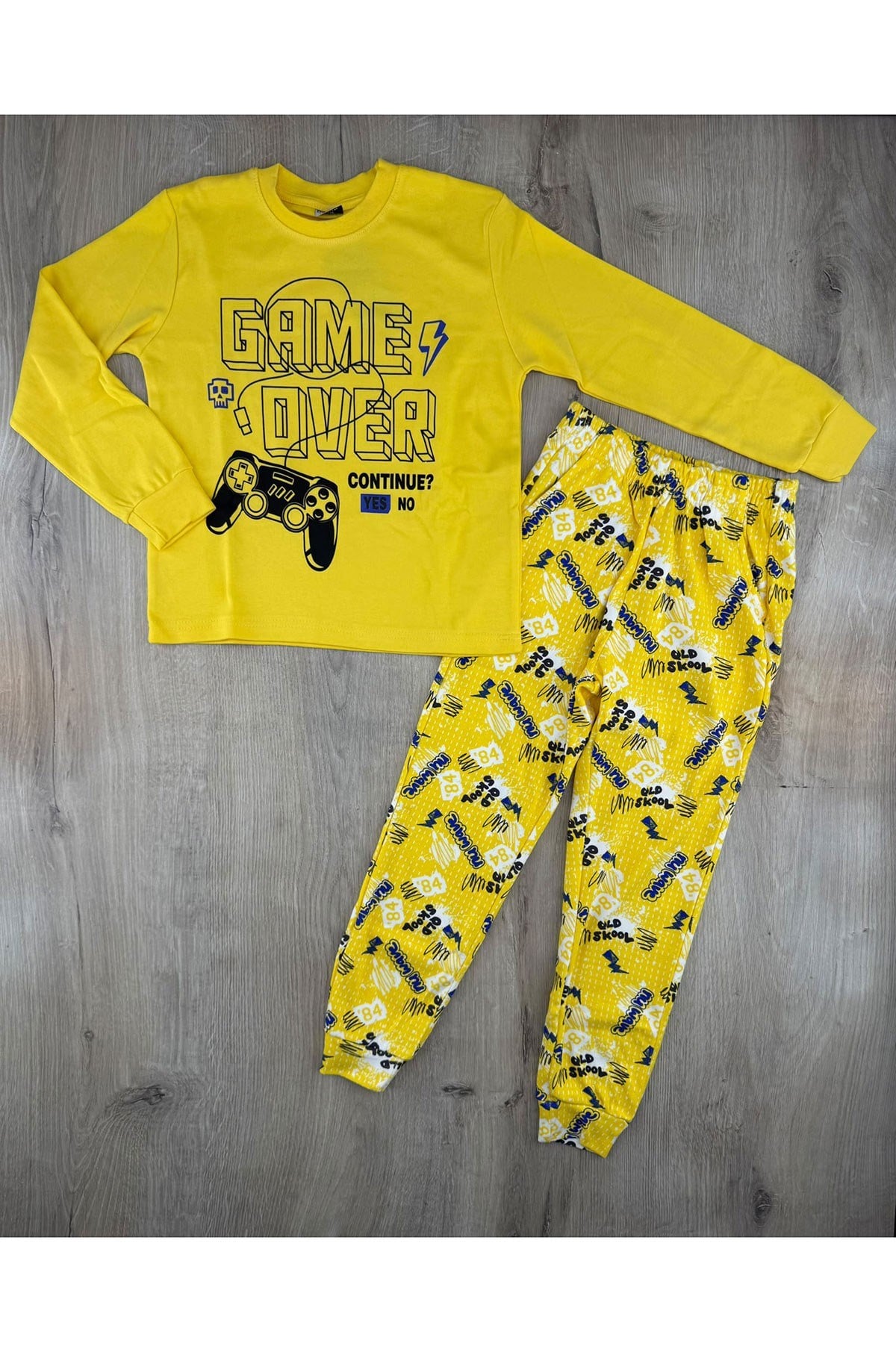 Fred (7-11 Yaş) Game Over Desenli Pijama Takımı