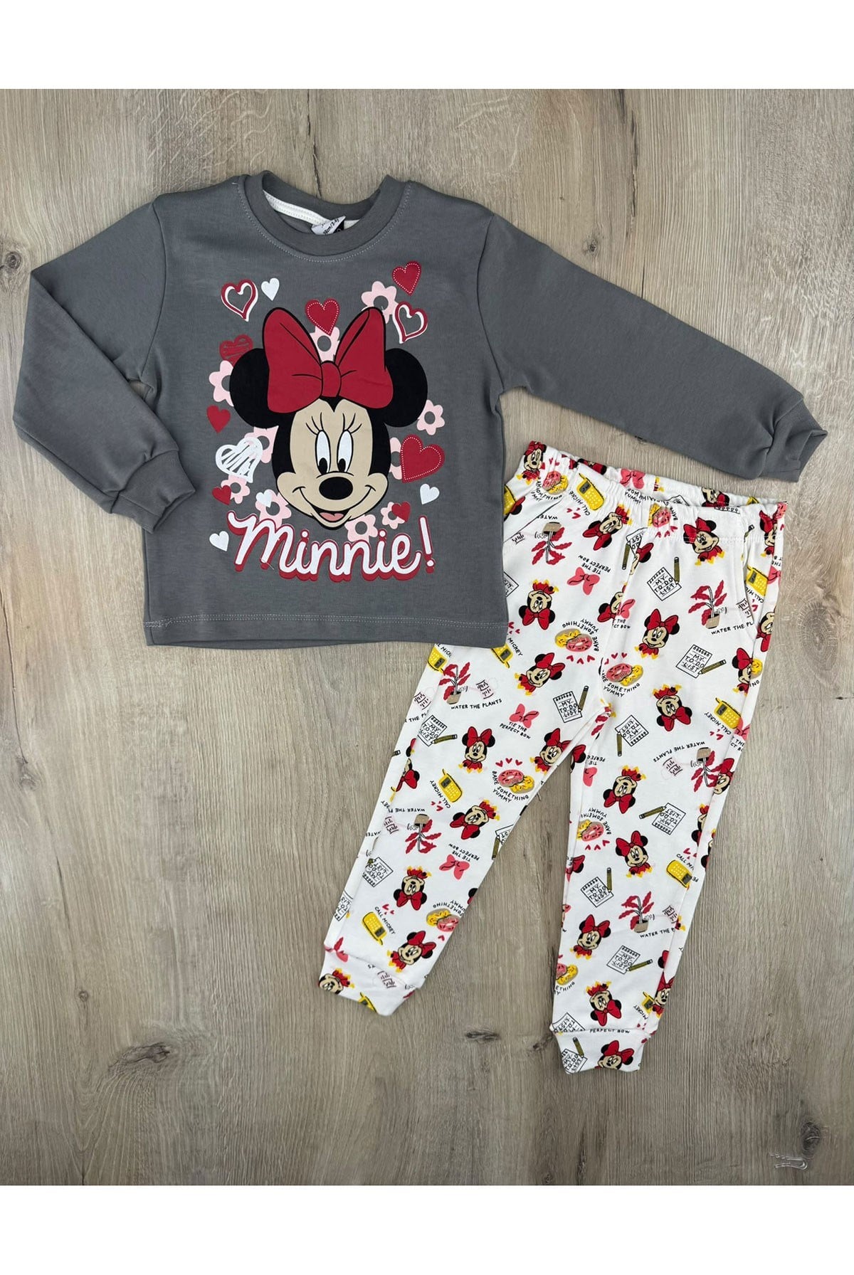 Fred (7-11 Yaş) Minnie Desenli Pijama Takımı