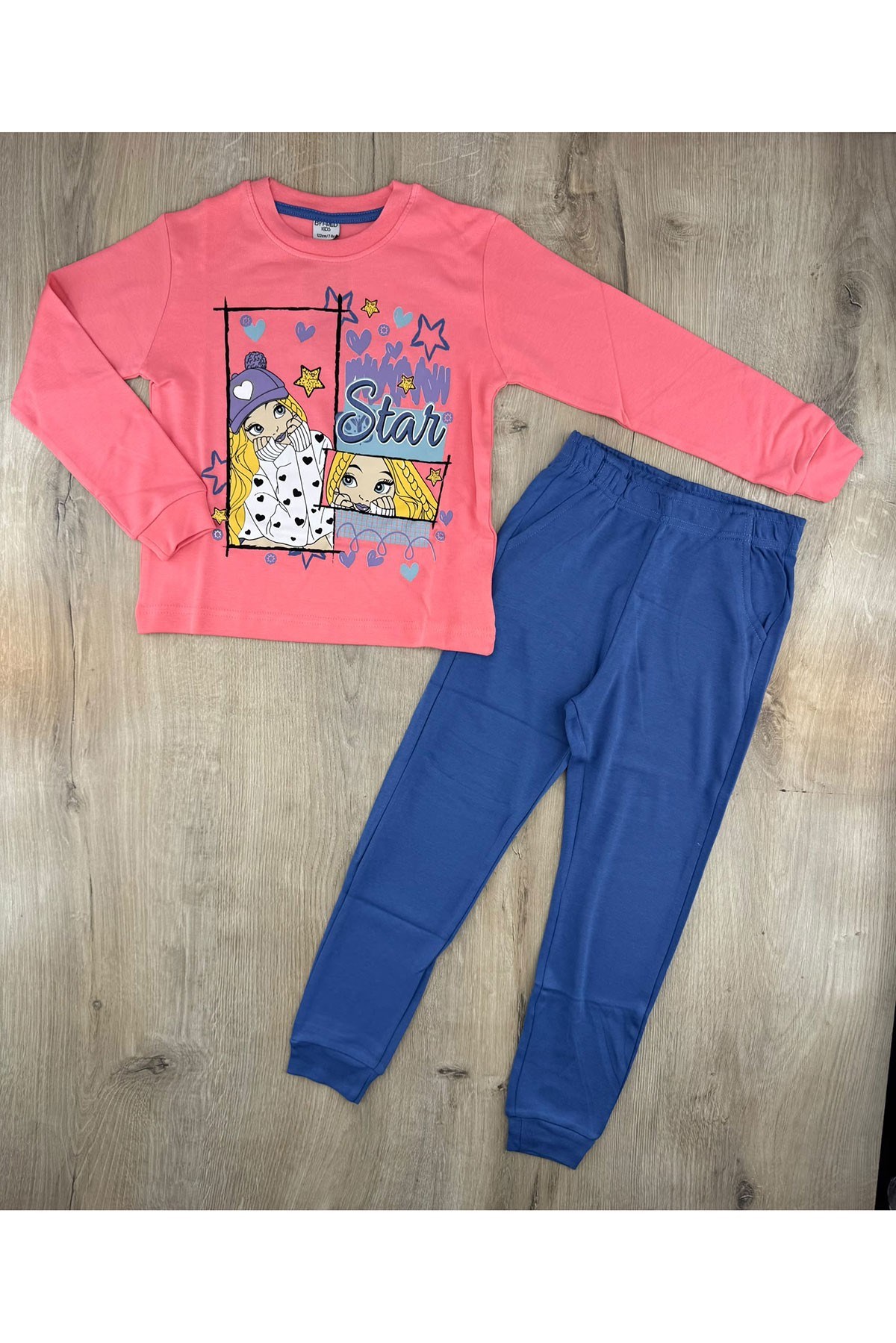 Fred (7-11 Yaş) Star Girl Desenli Pijama Takımı