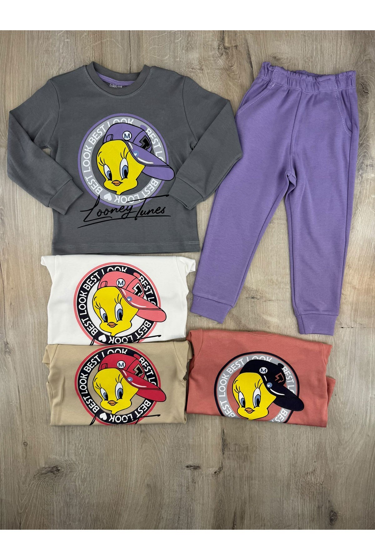 Fred (7-11 Yaş) Tweety Desenli Pijama Takımı