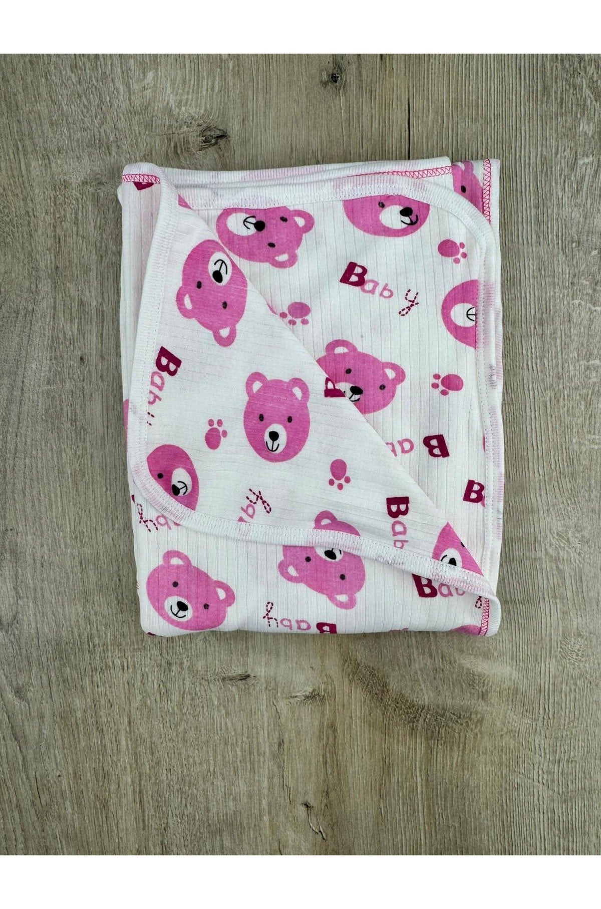 Gonca Bear Ayıcık Desenli Çift Kat Battaniye