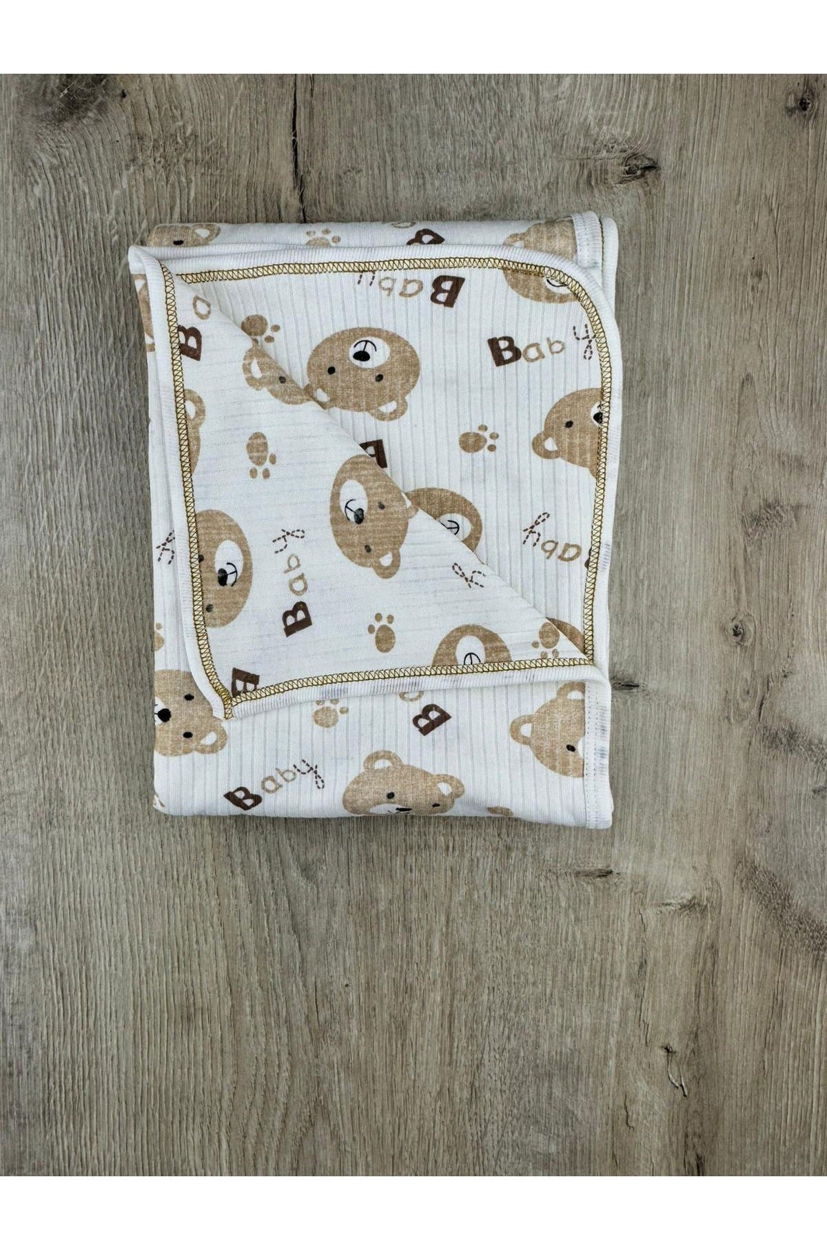 Gonca Bear Ayıcık Desenli Çift Kat Battaniye