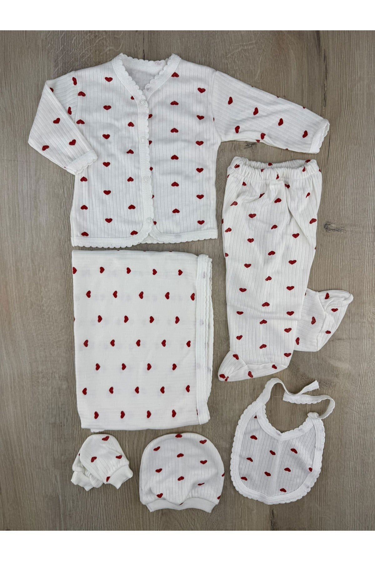 Gonca Bebe (0-3 Ay) Minik KAlp Desenli Battaniyeli 6Lı Set