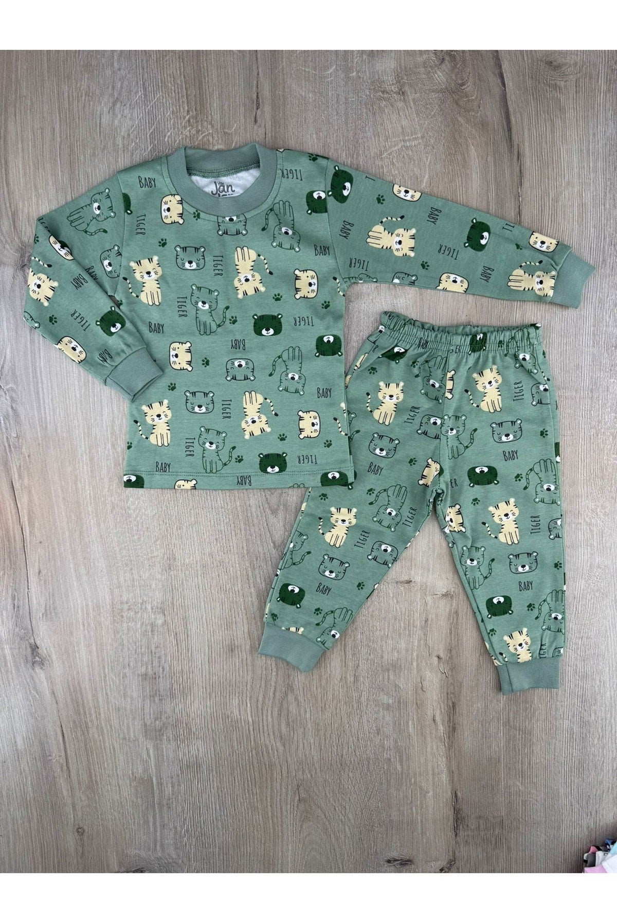 JonJon (6Ay-6Yaş) Tiger Desenli Pijama Takımı