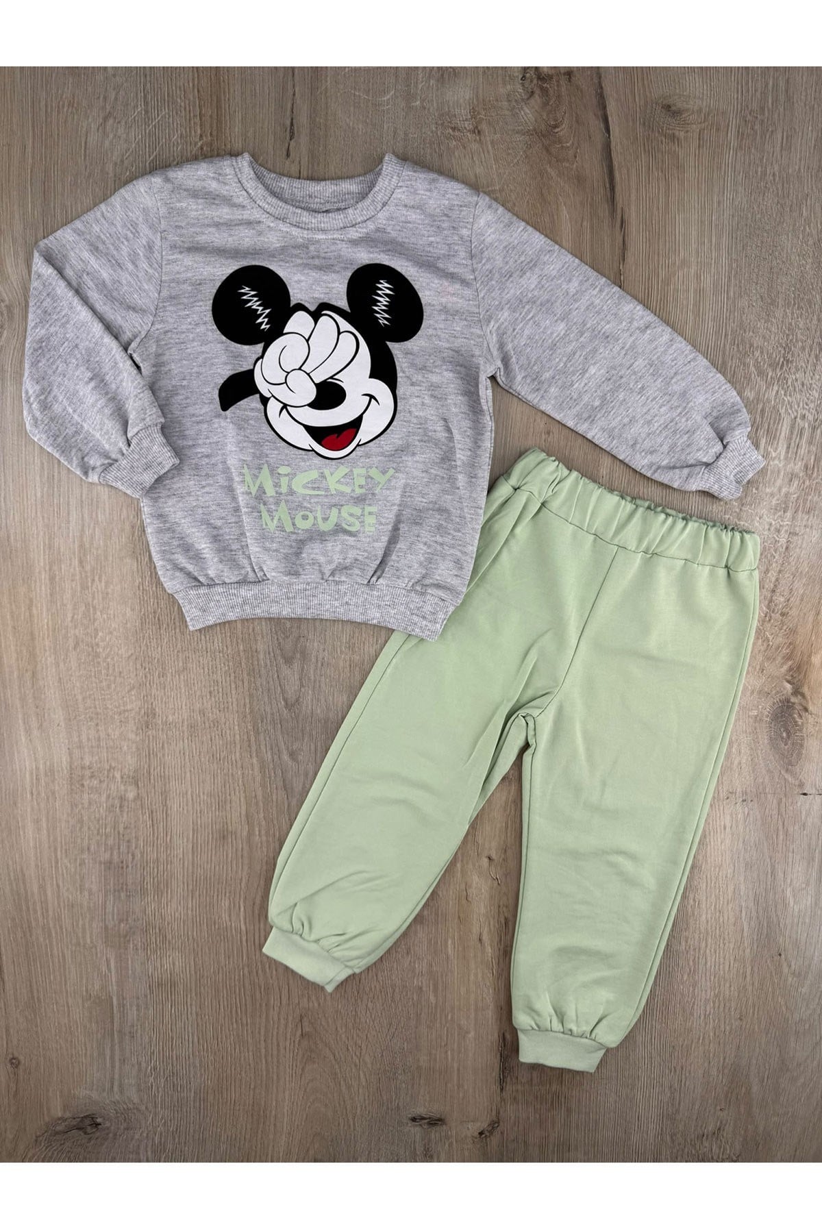 Lupita (2-5 Yaş) Mickey Mouse Desenli Mevsimlik Takım