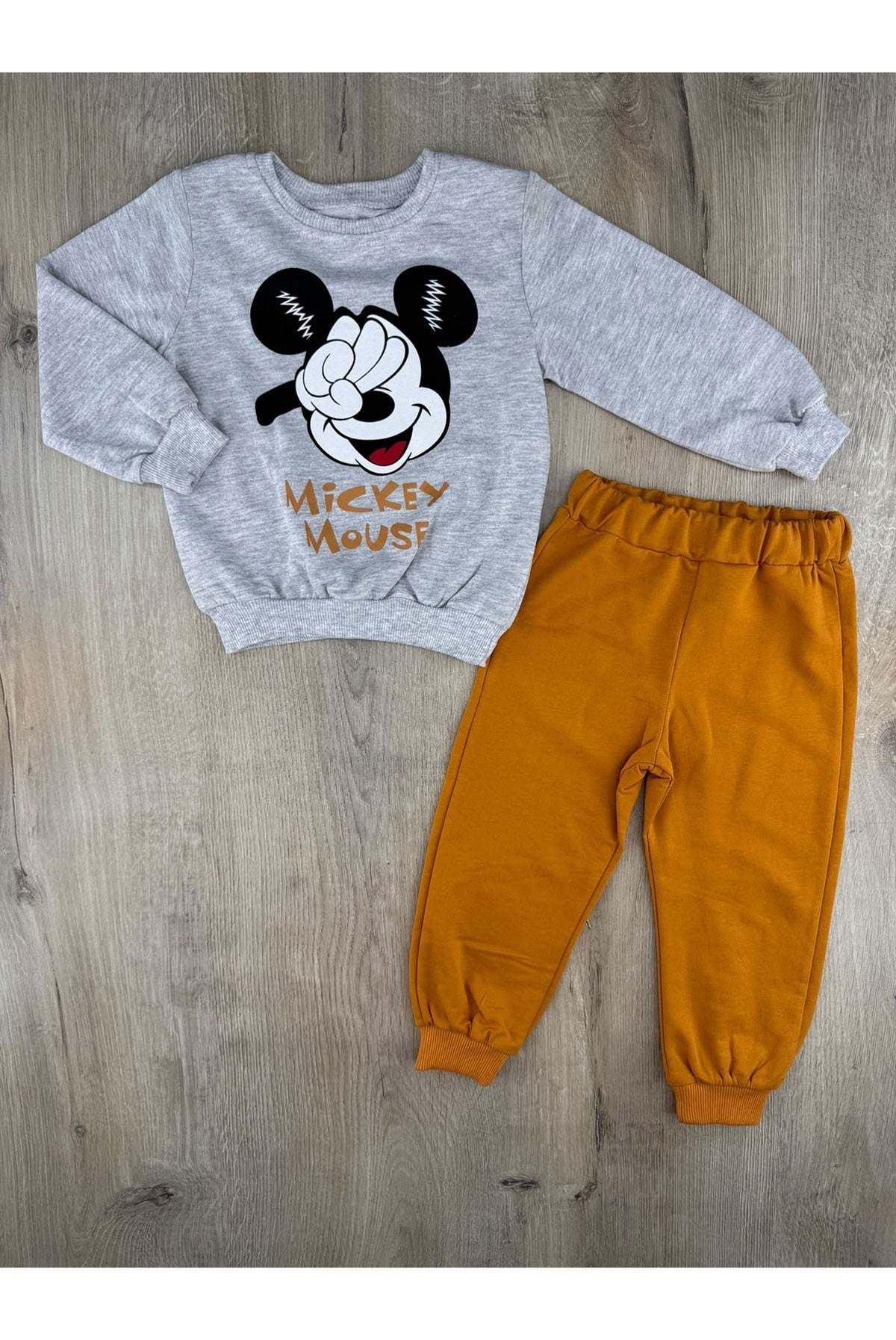 Lupita (2-5 Yaş) Mickey Mouse Desenli Mevsimlik Takım