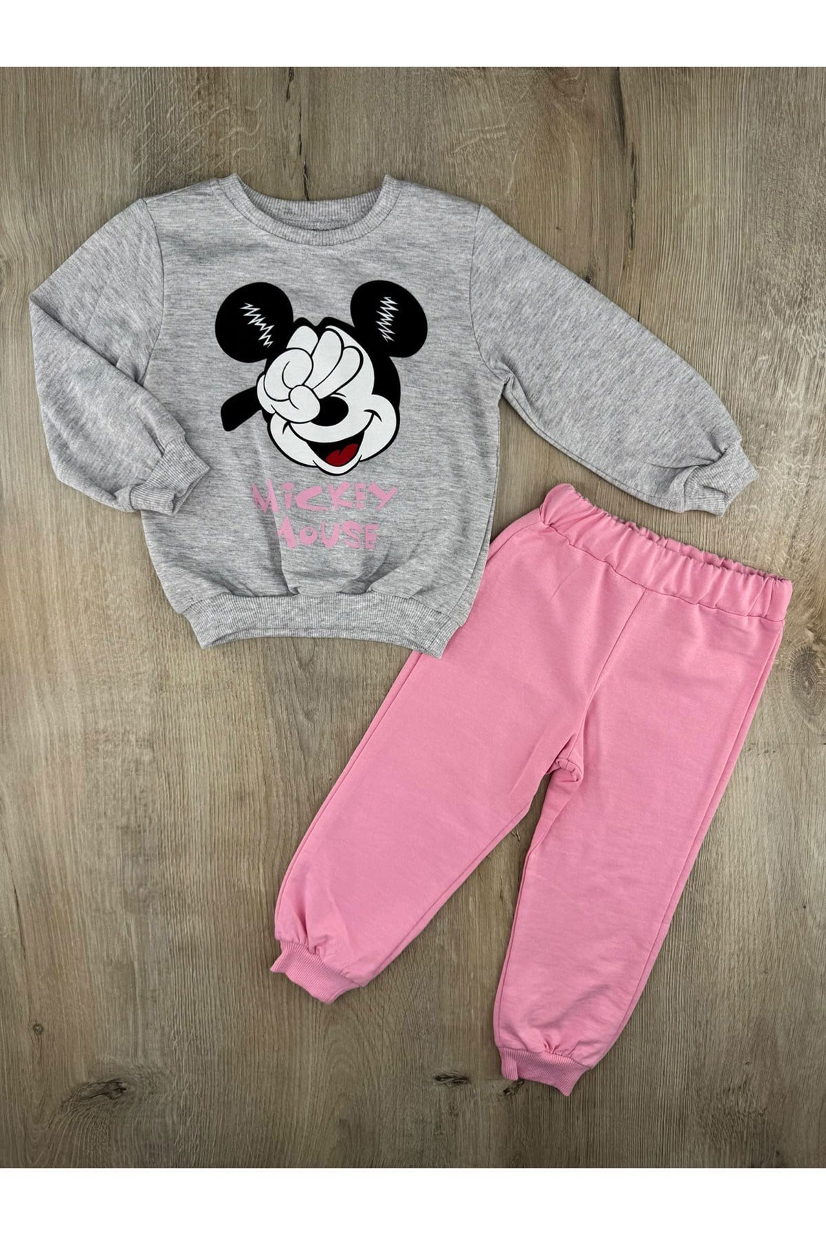 Lupita (2-5 Yaş) Mickey Mouse Desenli Mevsimlik Takım