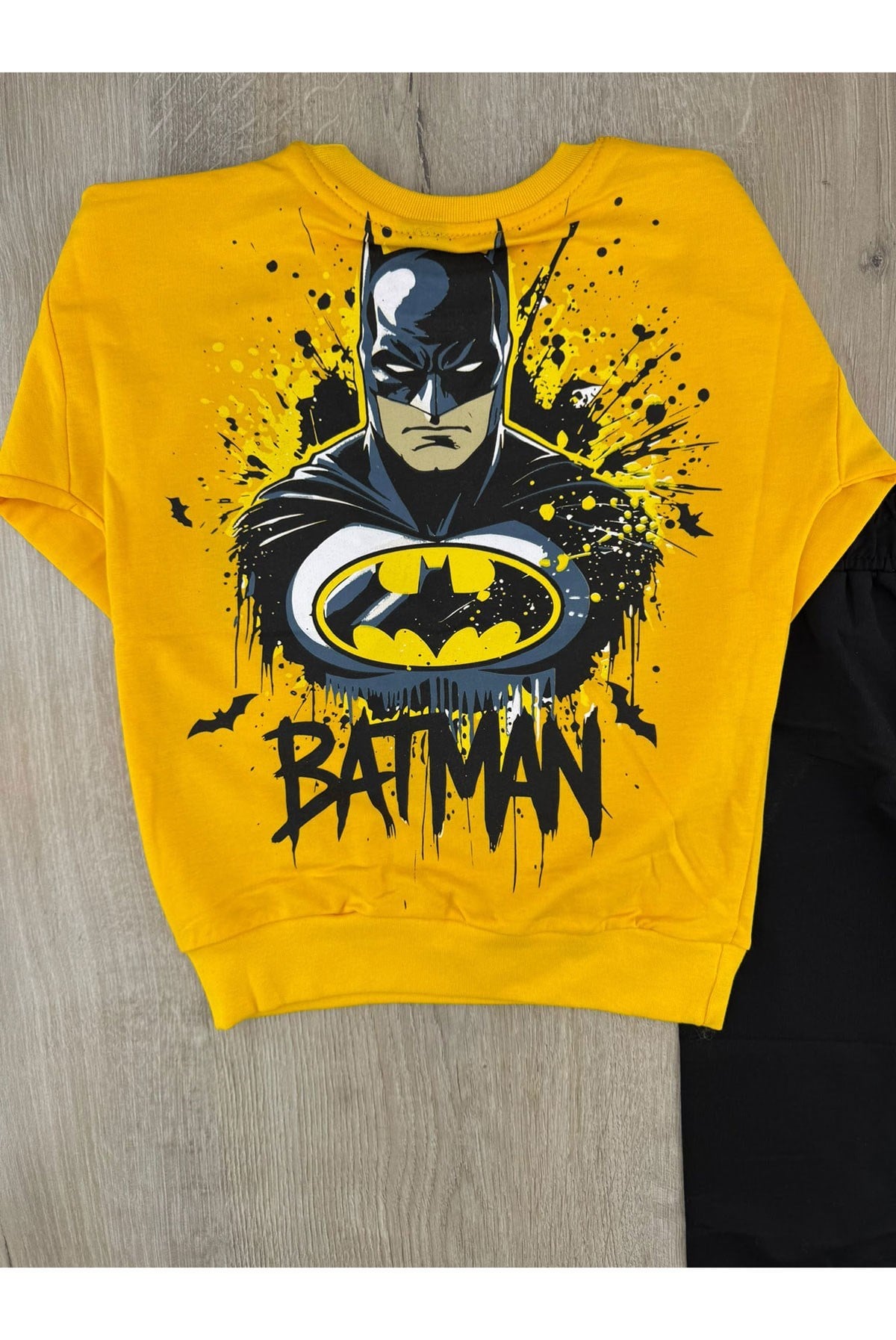 MDY (3-10 Yaş) Batman Desenli Sırt Baskılı Mevsimlik Takım