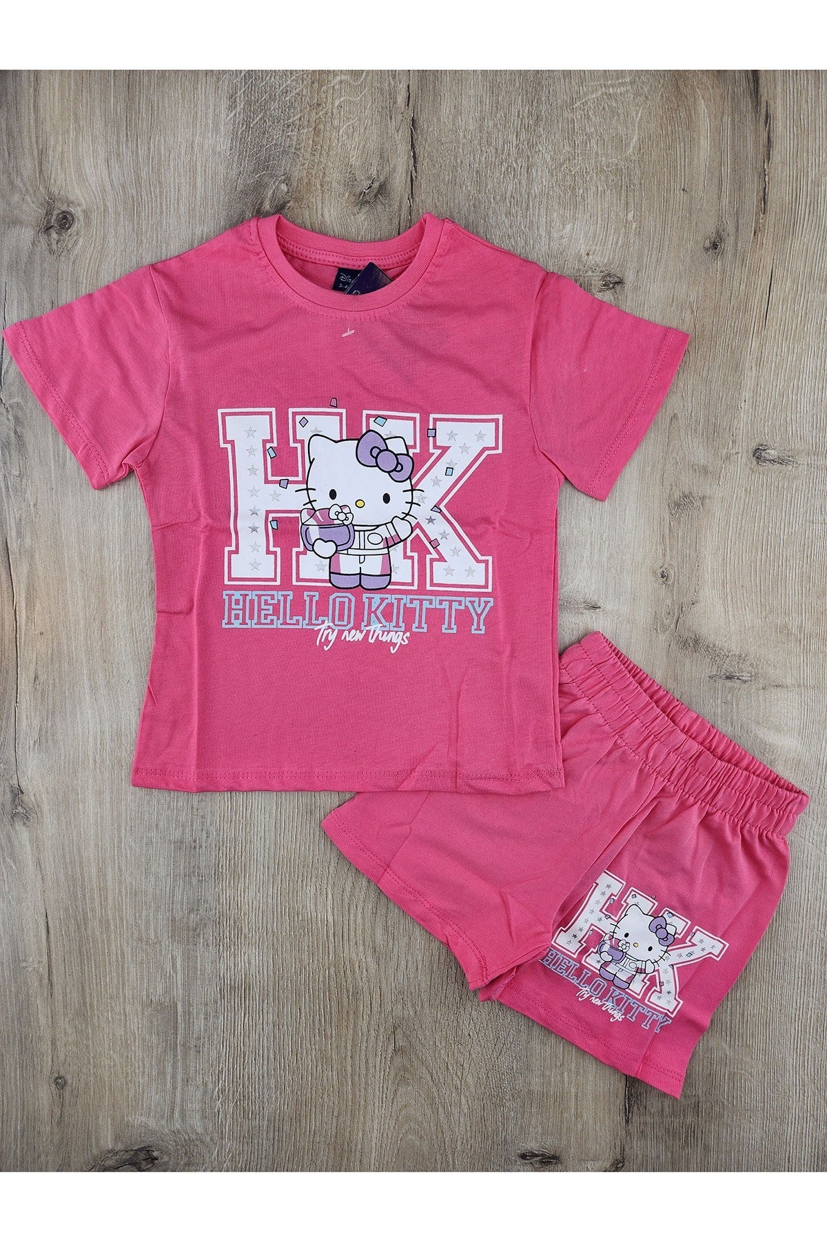 MDY (3-10 Yaş) Hello Kitty-2 Desenli Şortlu Takım