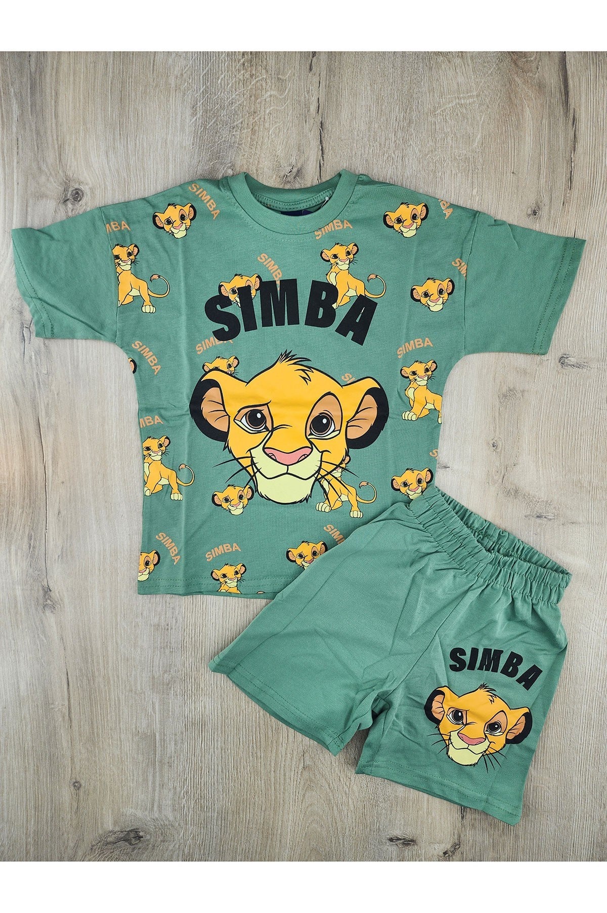 MDY (3-10 Yaş) Simba Desenli Şortlu Takım