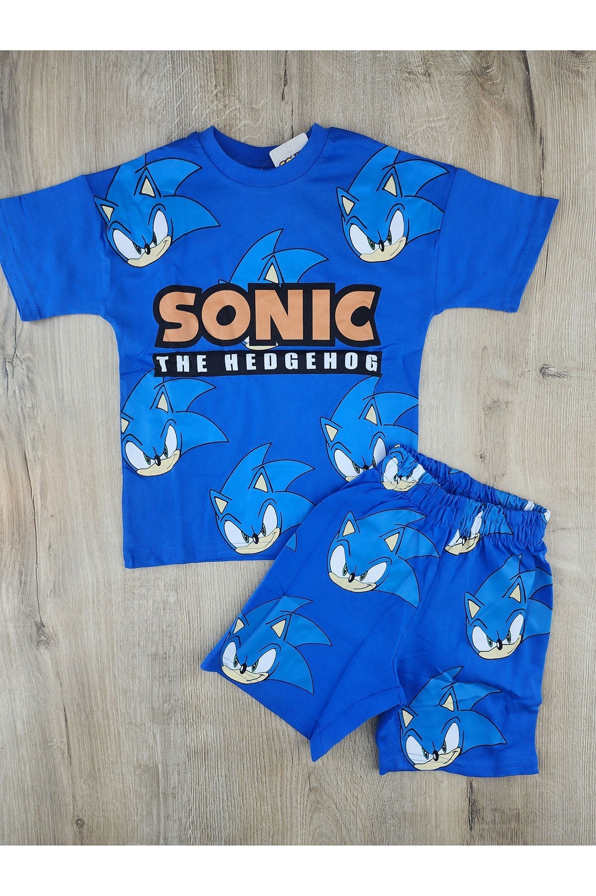 MDY (3-10 Yaş) Sonic-2 Desenli Şortlu Takım