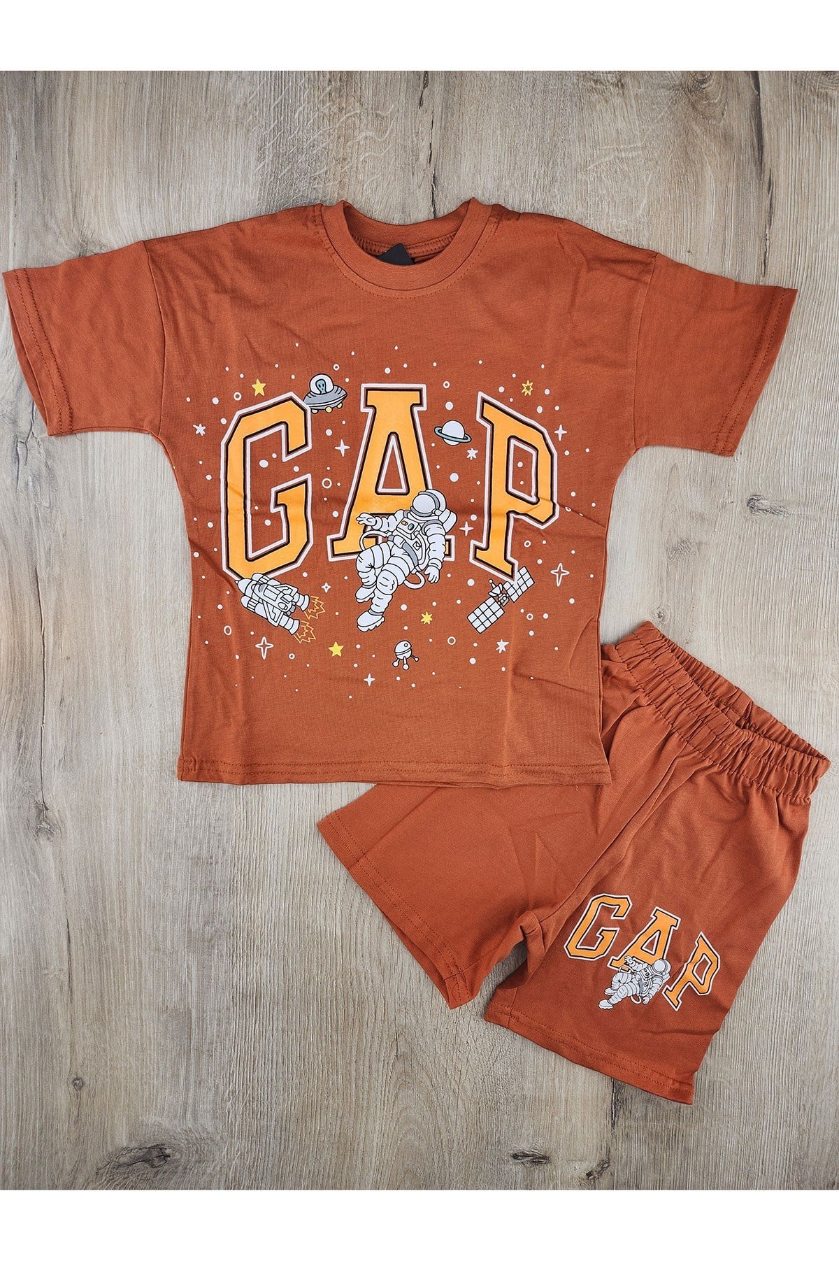 MDY(3-10 Yaş) GAP Desenli Şortlu Takım