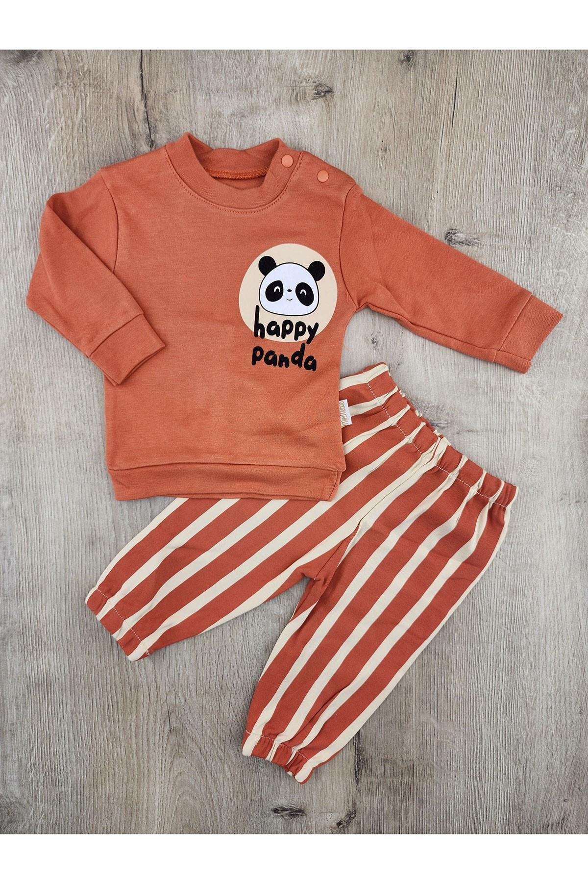 Mini Mundo (9-18 Ay) Panda Desenli Mevsimlik Takım