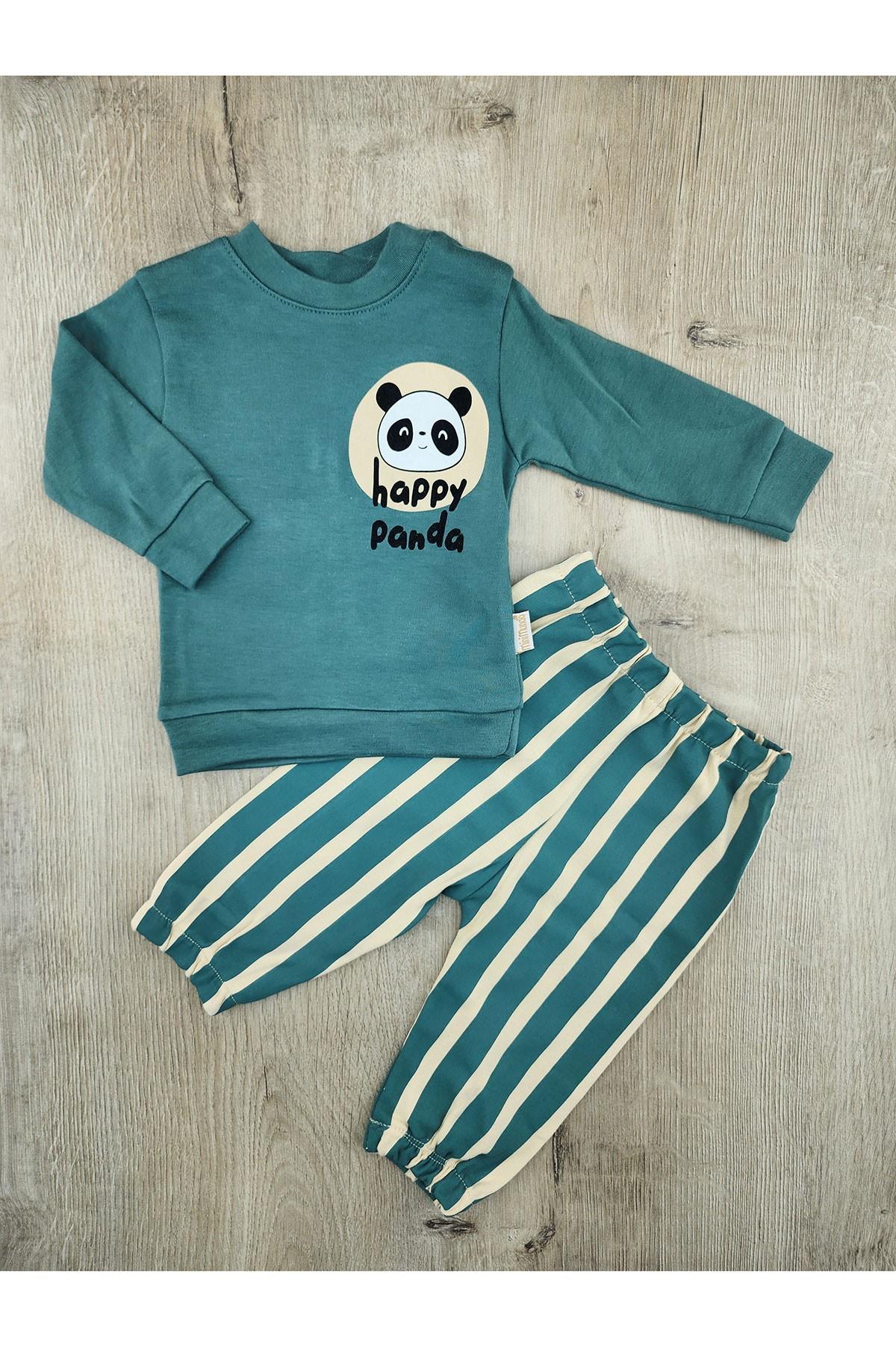 Mini Mundo (9-18 Ay) Panda Desenli Mevsimlik Takım