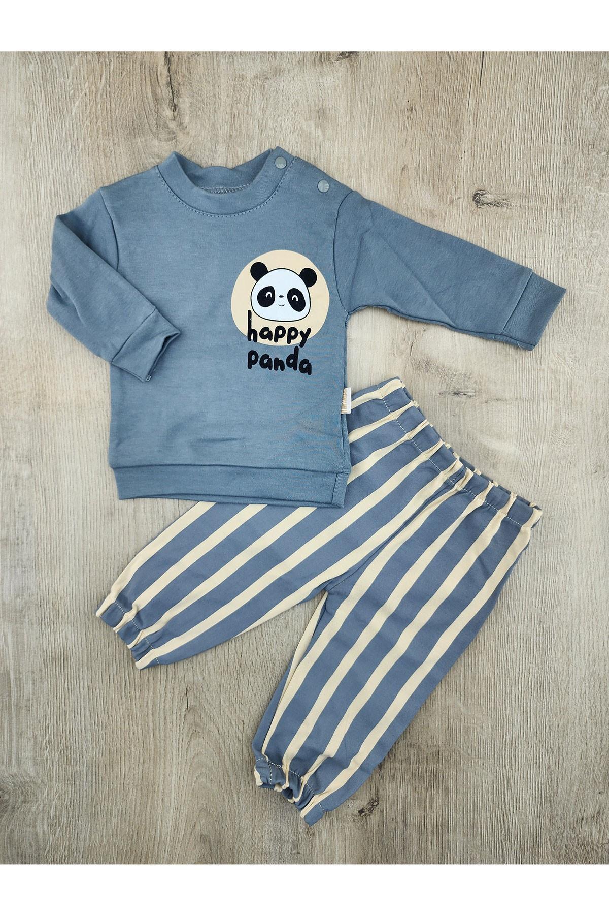 Mini Mundo (9-18 Ay) Panda Desenli Mevsimlik Takım