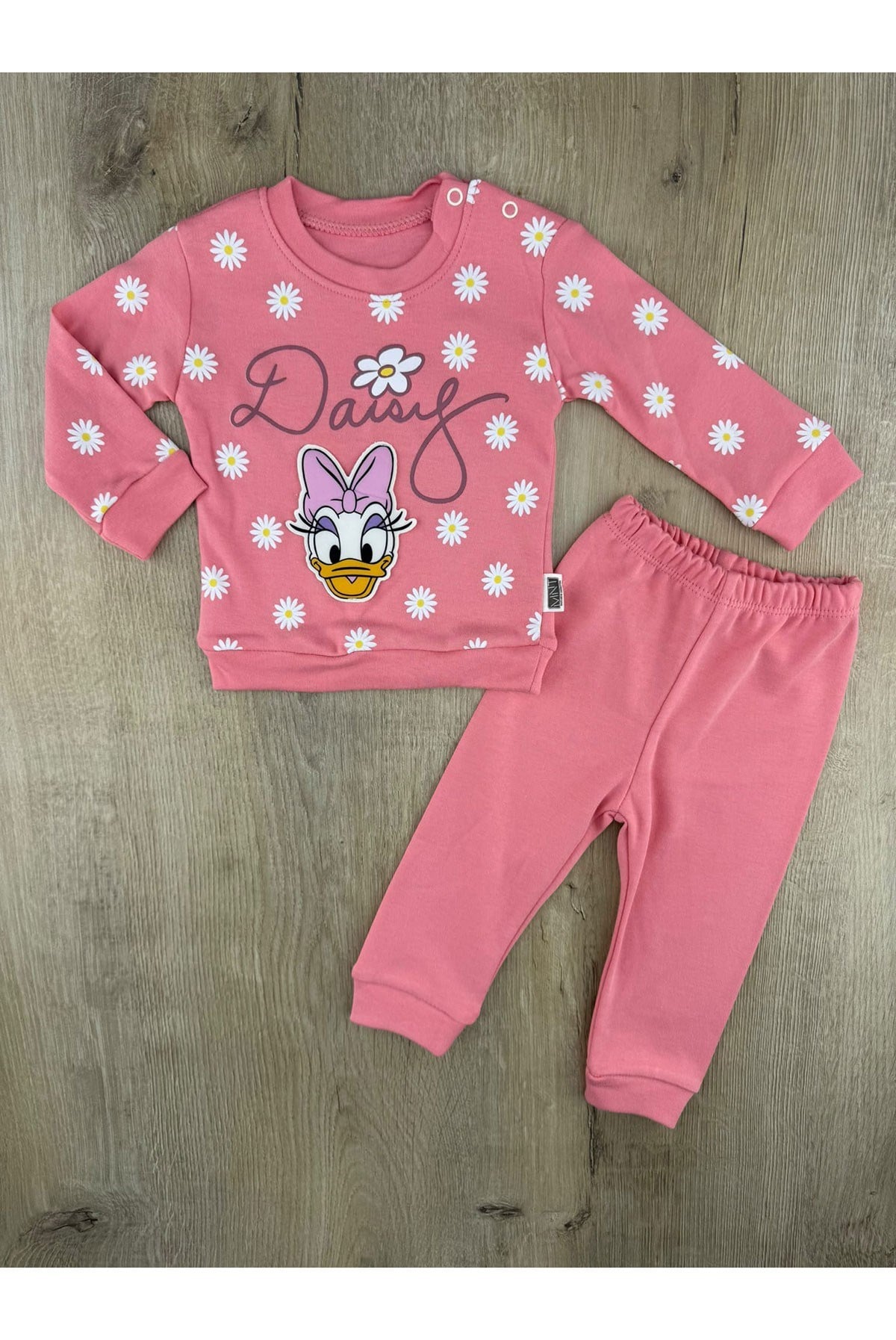MNT (9-12-18 Ay) Papatya Daisy Desenli Mevsimlik Takım