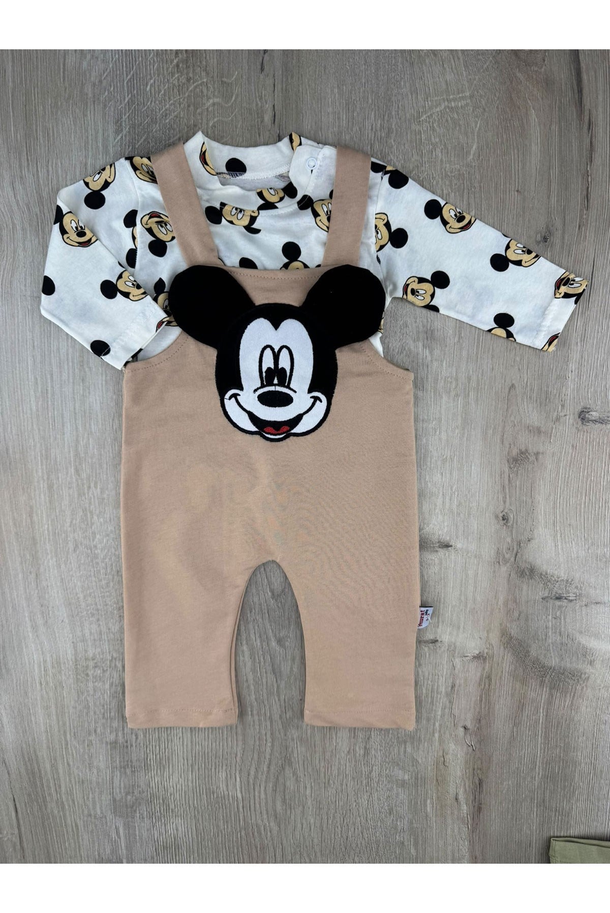 Murat Baby (0-12 Ay) 5247  Mickey Desenli Badili Salopet