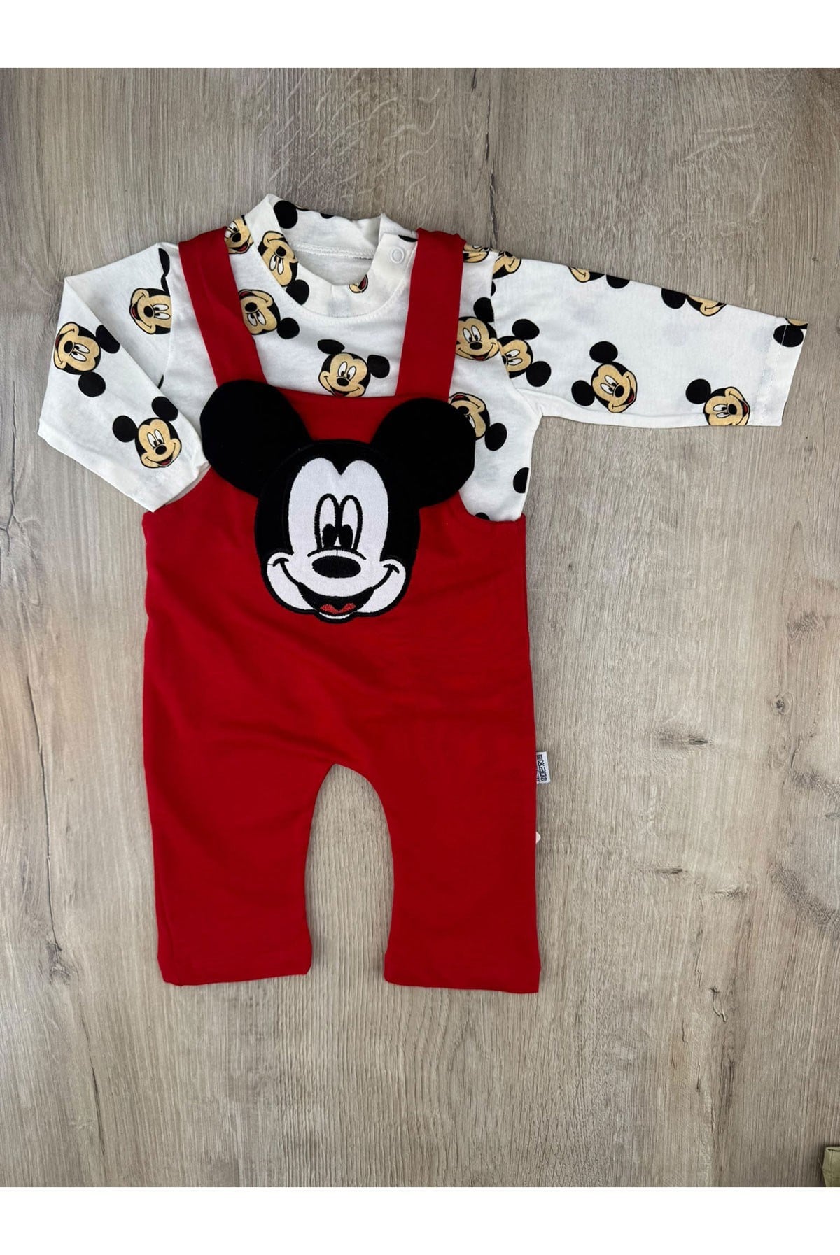Murat Baby (0-12 Ay) 5247  Mickey Desenli Badili Salopet