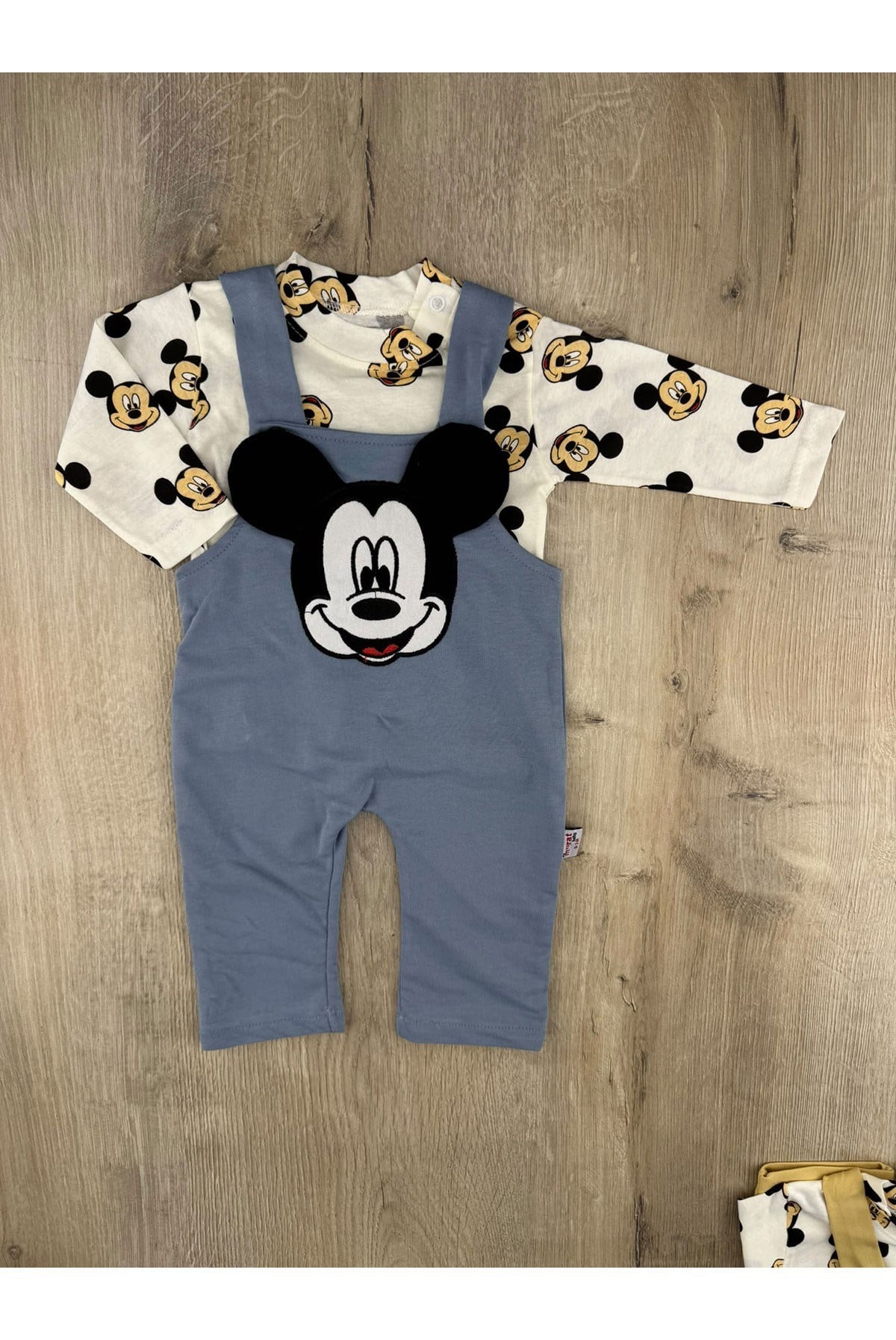 Murat Baby (0-12 Ay) 5247  Mickey Desenli Badili Salopet