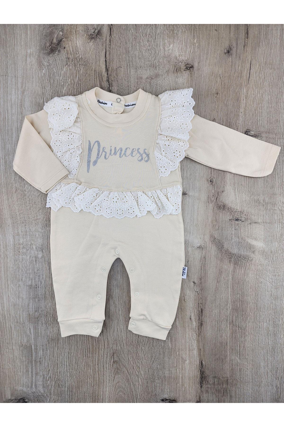 Murat Baby (0-12 Ay) Princess Yazılı Tulum