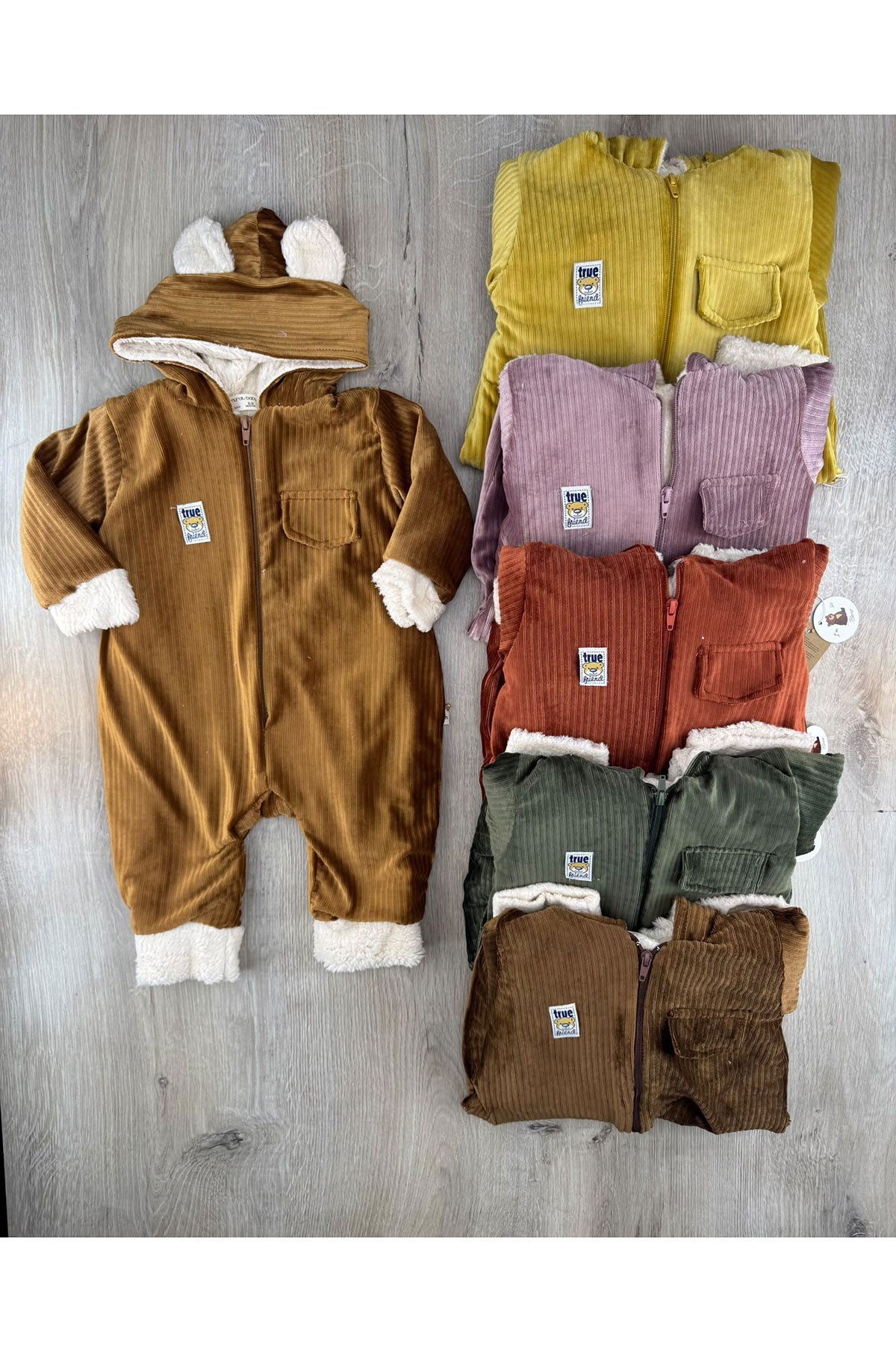 Murat Baby (6-24 Ay) Kapşonlu İçi Wellsoft Tulum