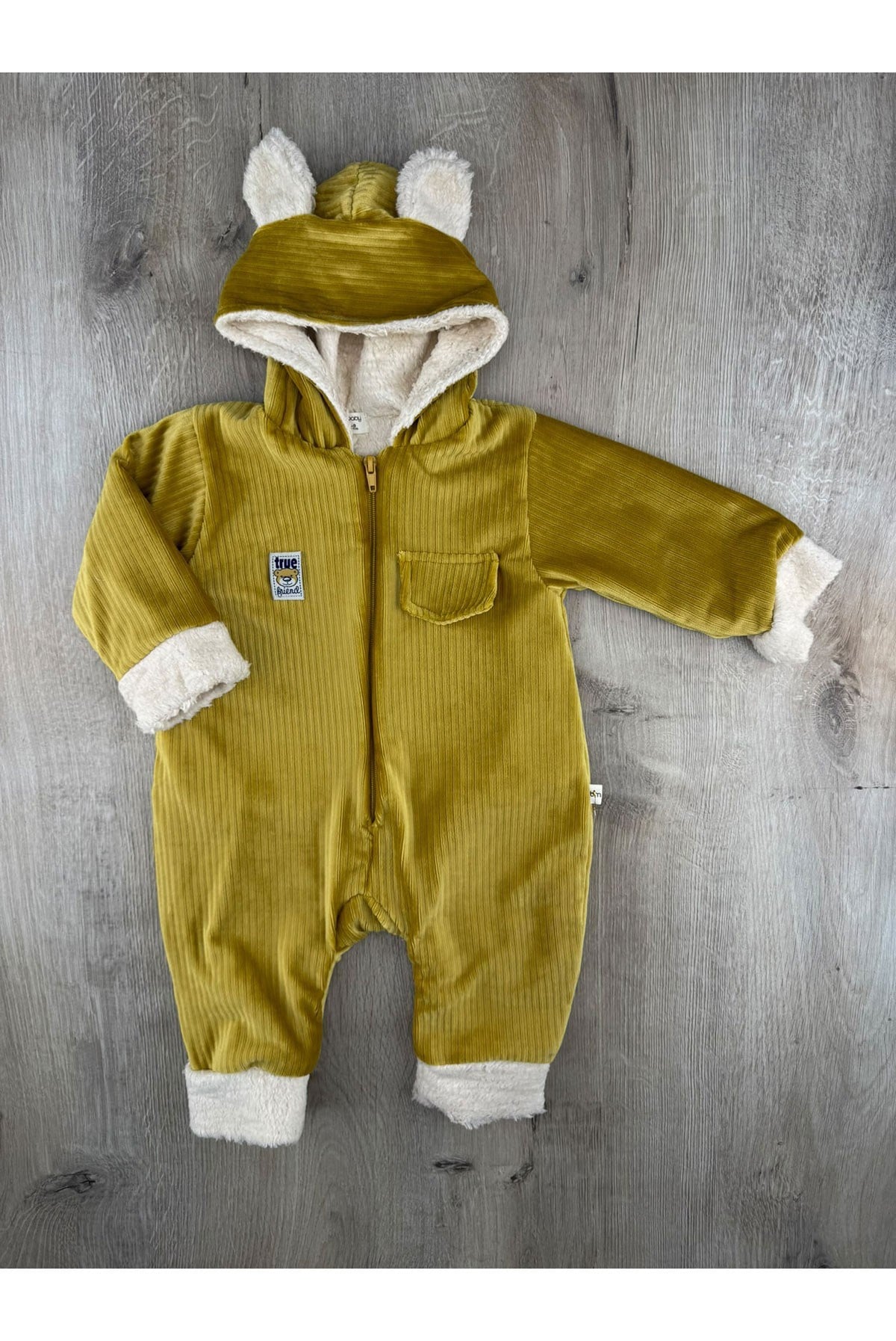 Murat Baby (6-24 Ay) Kapşonlu İçi Wellsoft Tulum