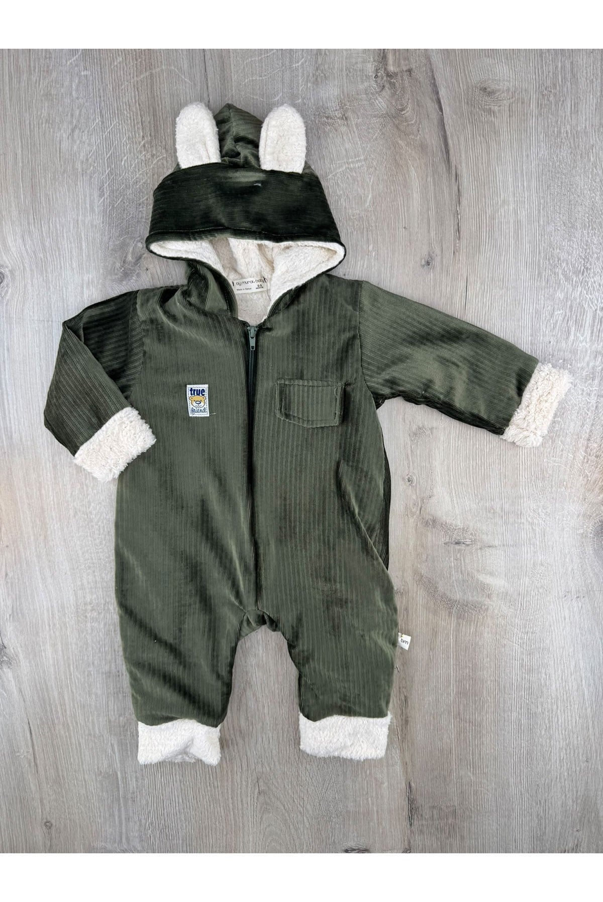 Murat Baby (6-24 Ay) Kapşonlu İçi Wellsoft Tulum