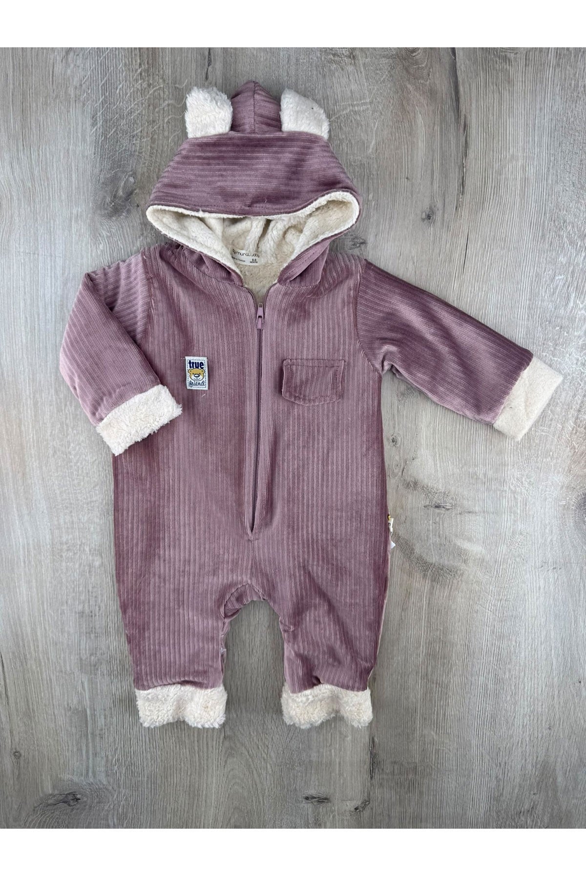 Murat Baby (6-24 Ay) Kapşonlu İçi Wellsoft Tulum