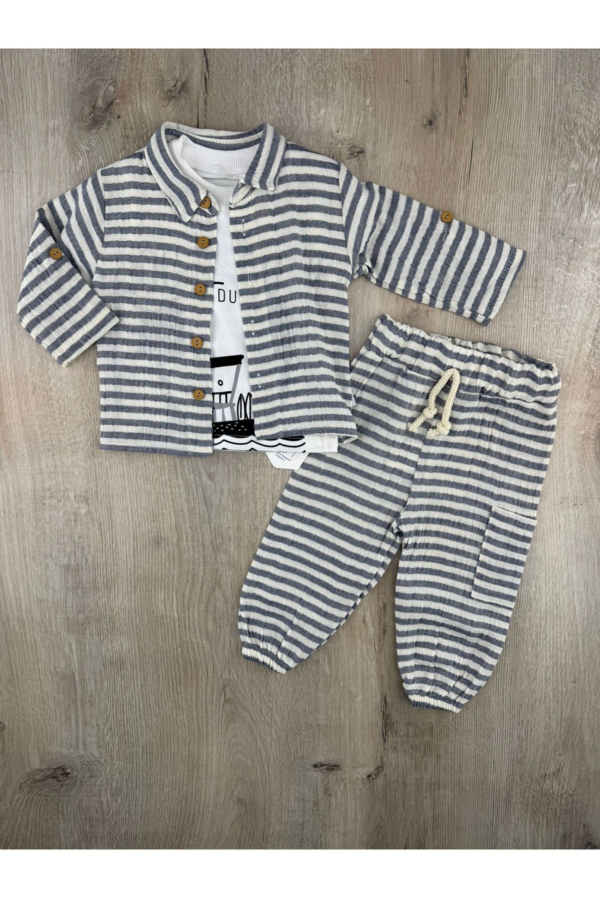 Murat Baby (9-24 Ay) Gömlekli Badili Müslin Takım