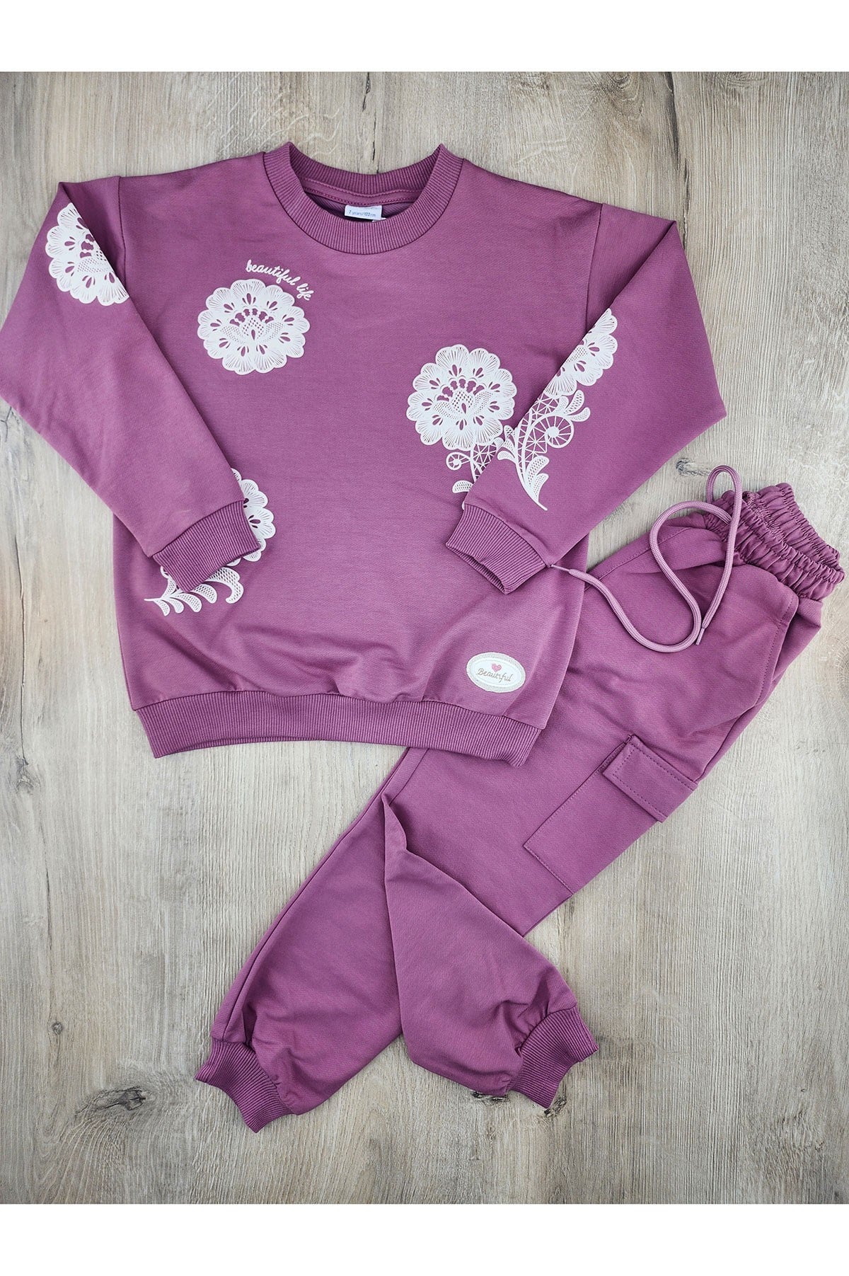 Nazar Bebe 26840 (7-10 Yaş) Beautiful Deseni Mevsimlik Takım