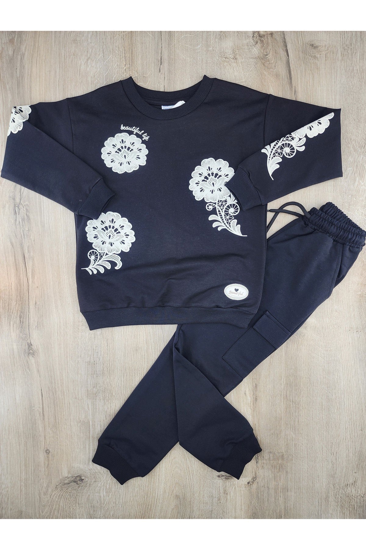 Nazar Bebe 26840 (7-10 Yaş) Beautiful Deseni Mevsimlik Takım