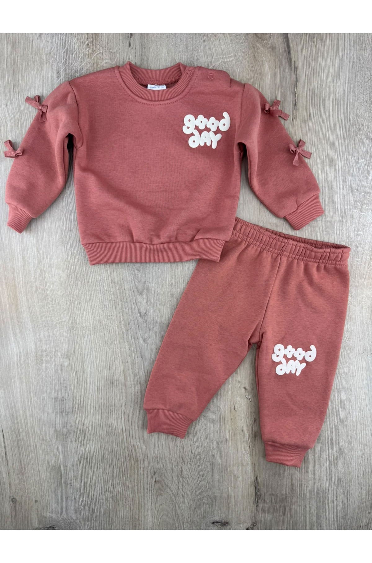 Nazar Bebe 26938 (9-24 Ay) Good Day Desenli 3ip Şardonlu Takım