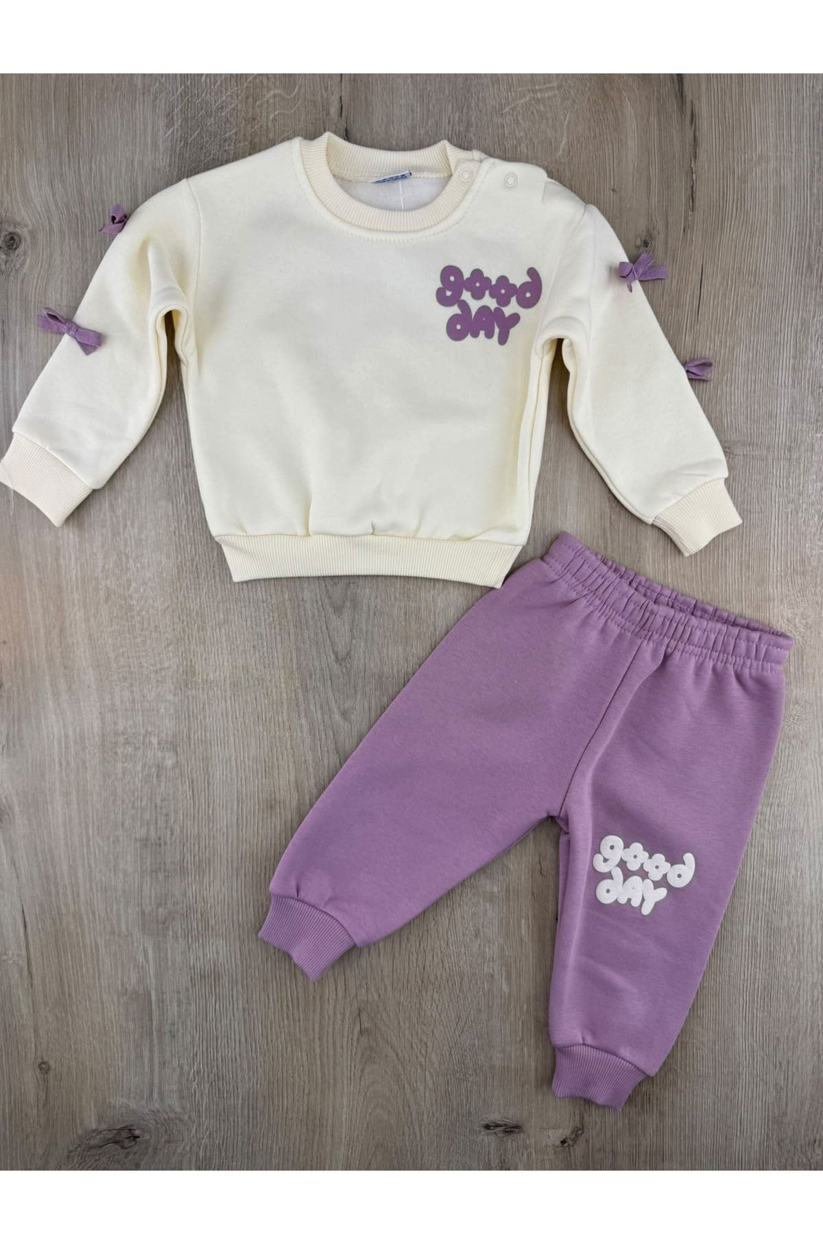Nazar Bebe 26938 (9-24 Ay) Good Day Desenli 3ip Şardonlu Takım