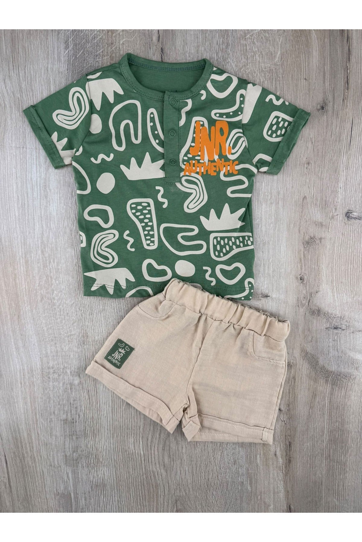 Nazar Bebe (9-24 Ay) 26315 JNR Desenli Şortlu Takım