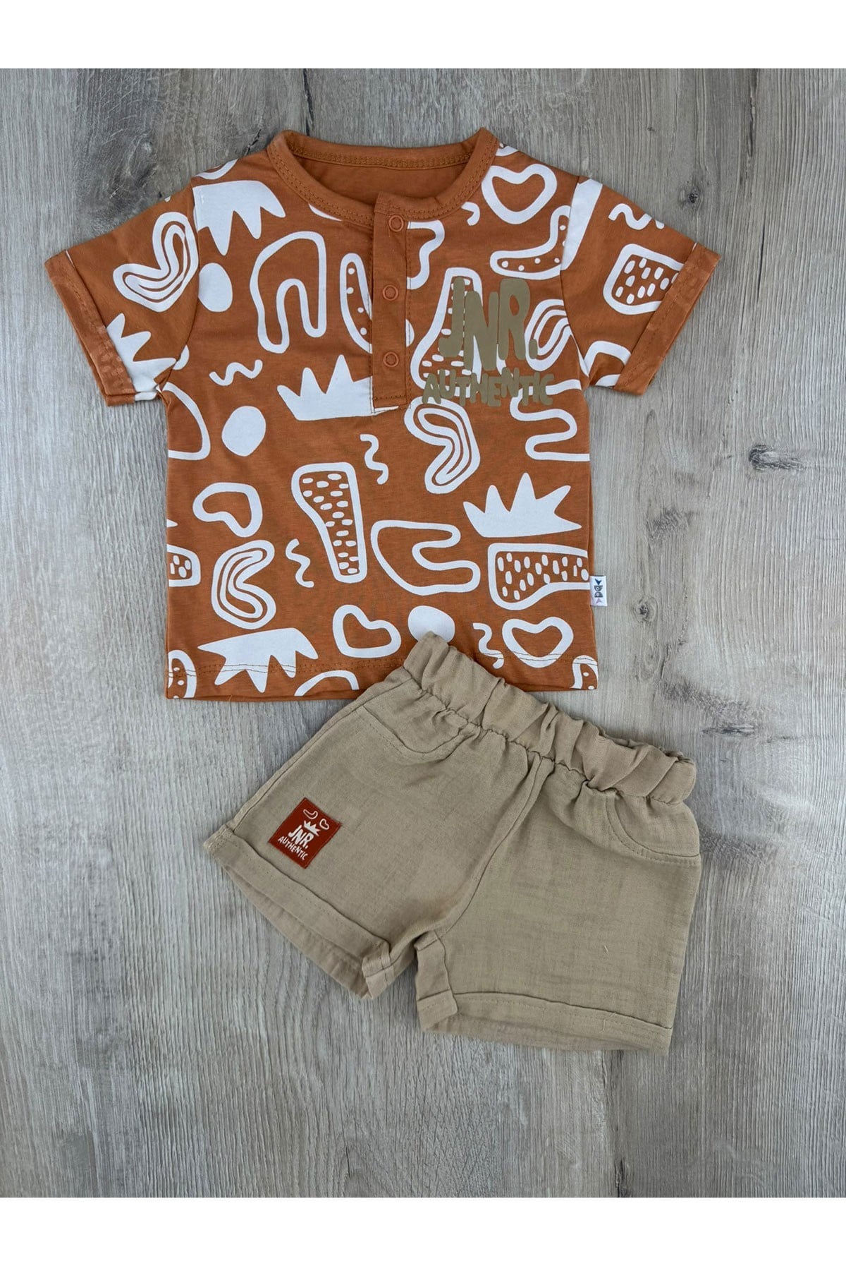 Nazar Bebe (9-24 Ay) 26315 JNR Desenli Şortlu Takım