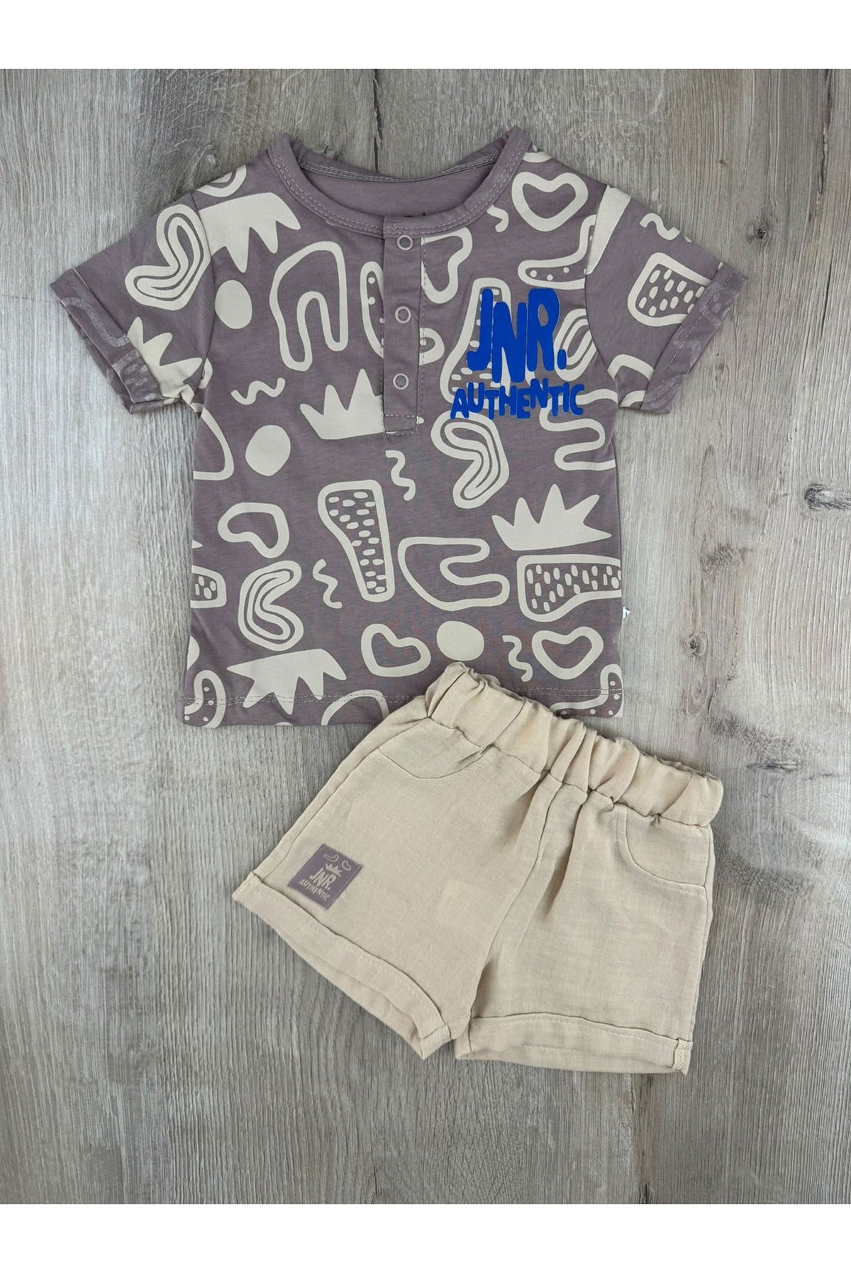 Nazar Bebe (9-24 Ay) 26315 JNR Desenli Şortlu Takım