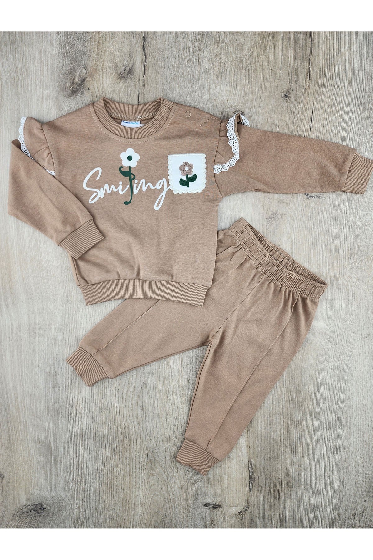 Nazar Bebe (9-24 Ay) 26691 Cep Çiçek Nakışlı Mevsimlik Takım