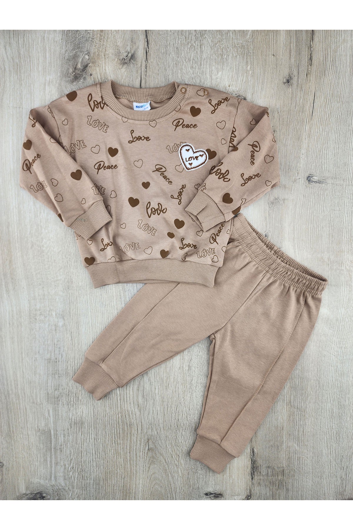 Nazar Bebe (9-24 Ay) 26719 Love Desenli Mevsimlik Takım