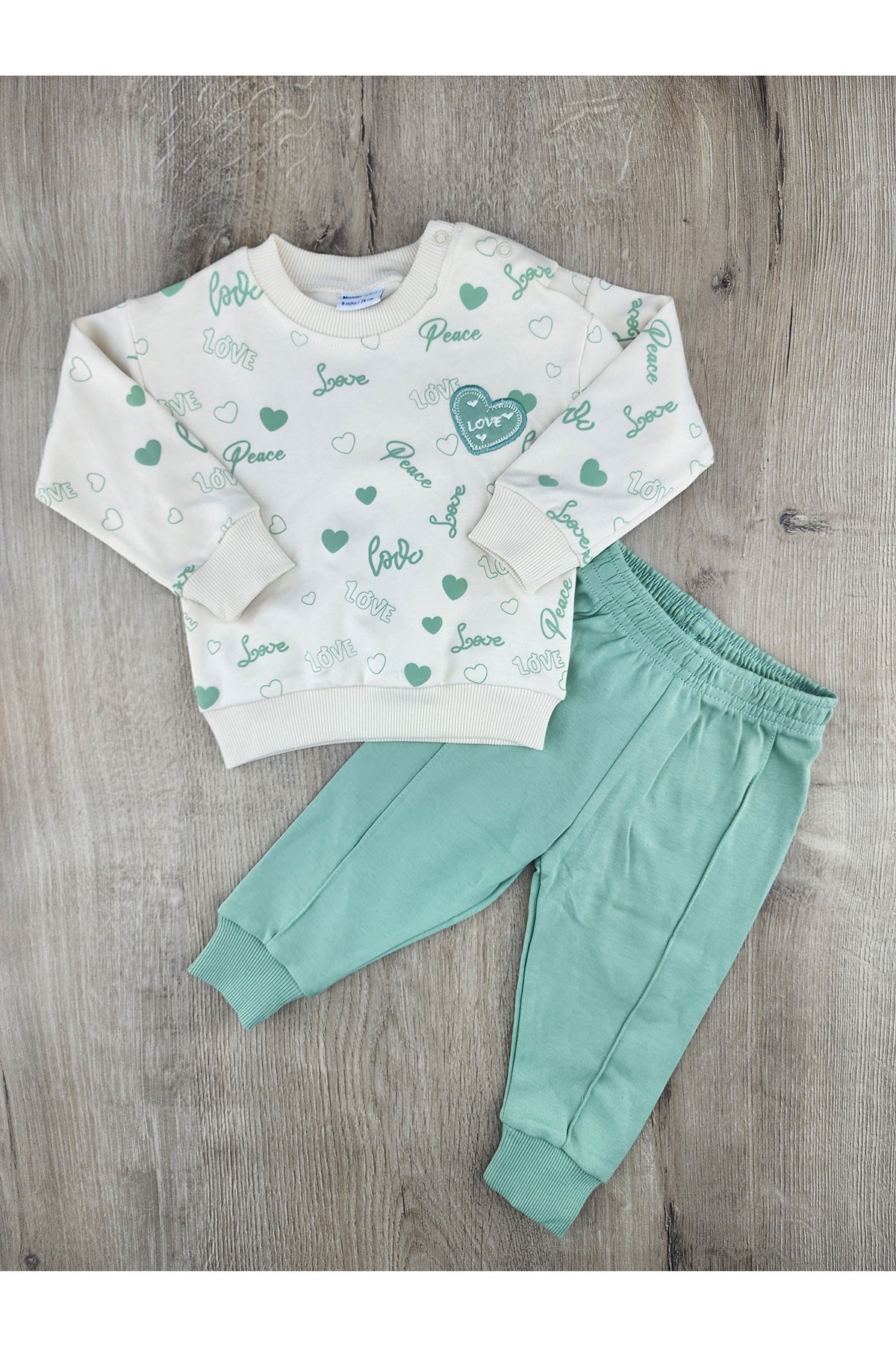 Nazar Bebe (9-24 Ay) 26719 Love Desenli Mevsimlik Takım