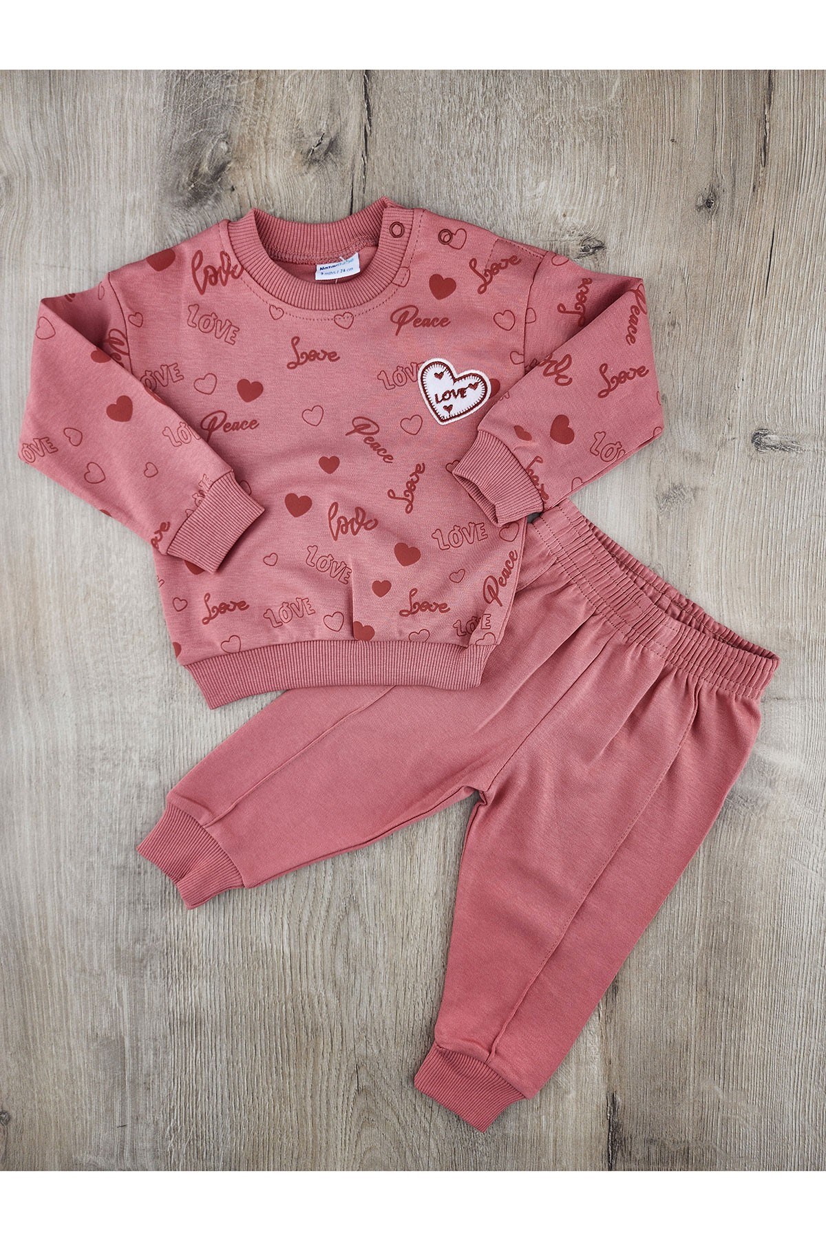 Nazar Bebe (9-24 Ay) 26719 Love Desenli Mevsimlik Takım