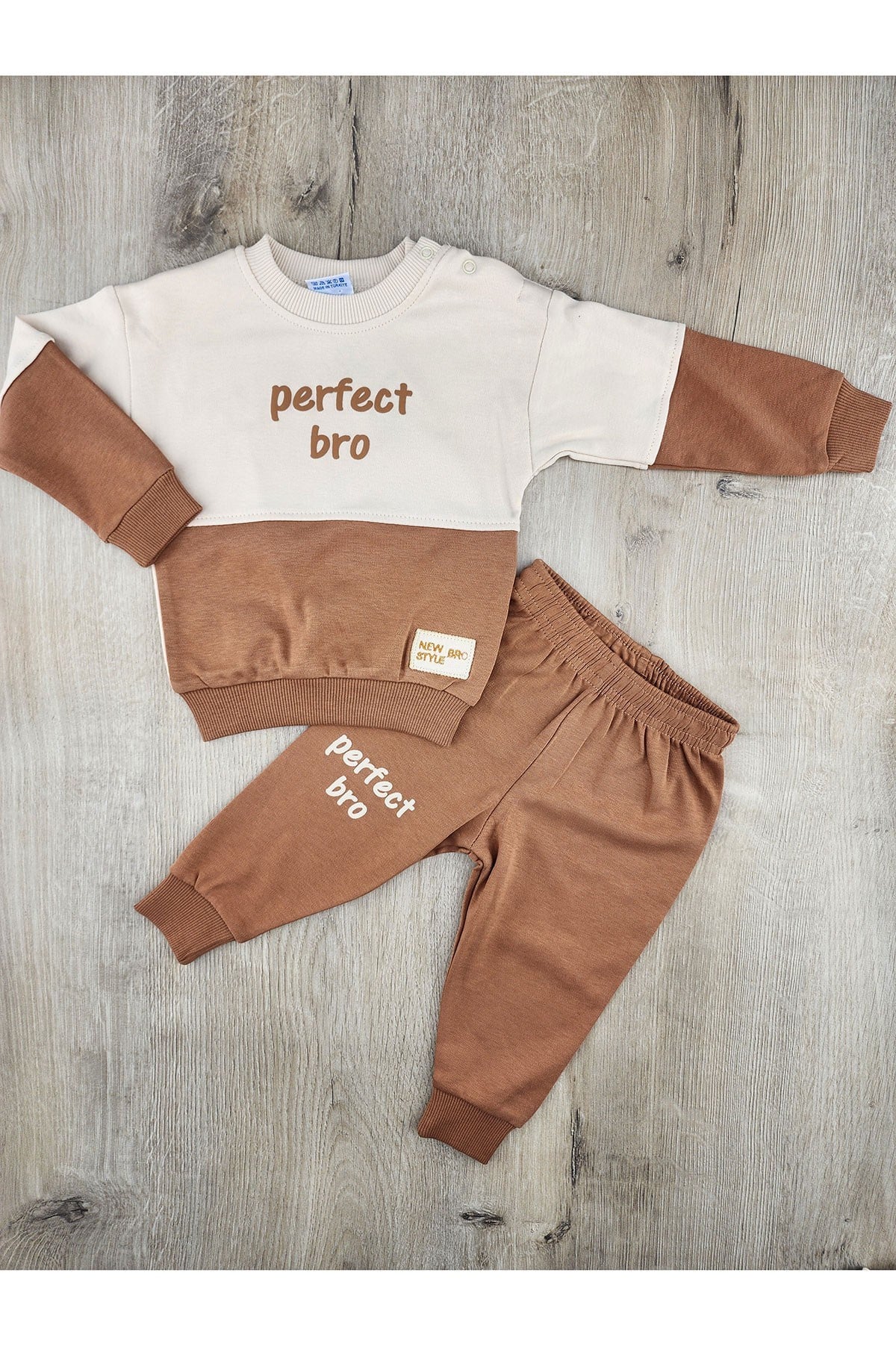 Nazar Bebe (9-24 Ay) 26799 Perfect Bro Desenli Mevsimlik Takım