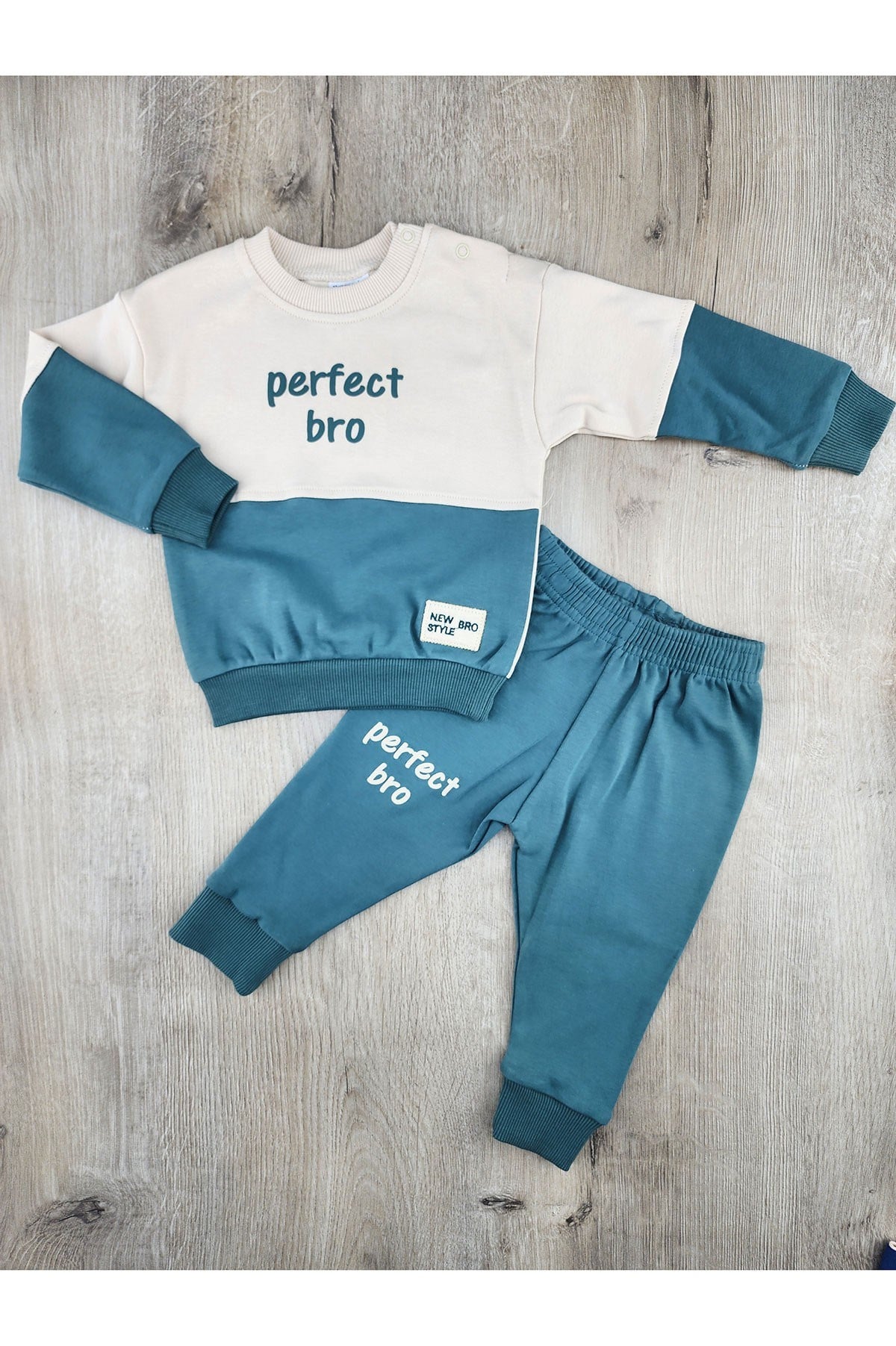 Nazar Bebe (9-24 Ay) 26799 Perfect Bro Desenli Mevsimlik Takım