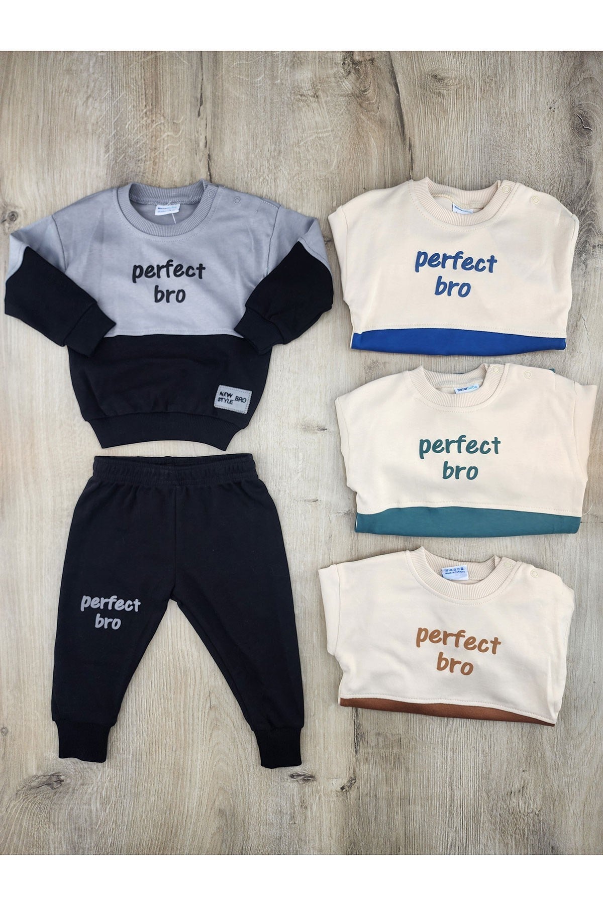 Nazar Bebe (9-24 Ay) 26799 Perfect Bro Desenli Mevsimlik Takım