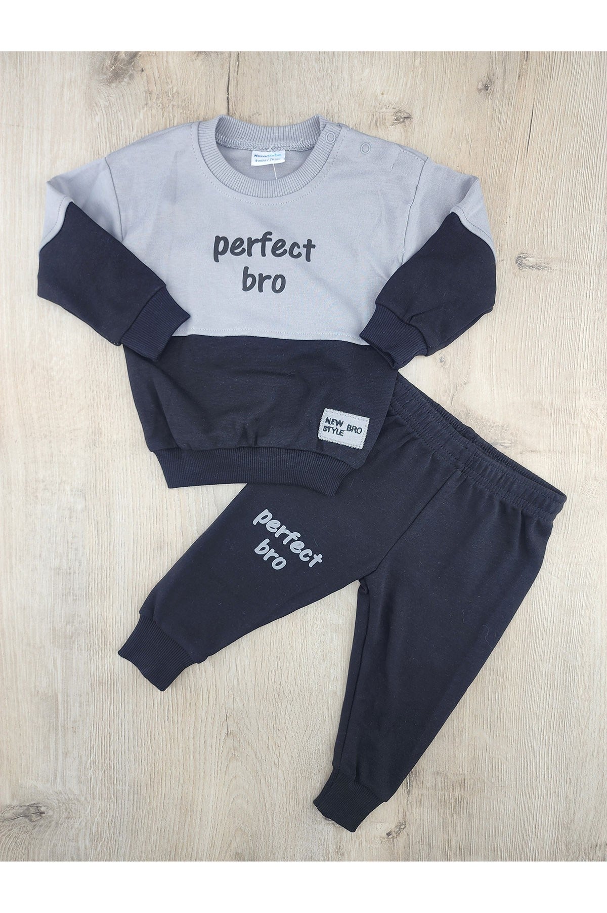Nazar Bebe (9-24 Ay) 26799 Perfect Bro Desenli Mevsimlik Takım
