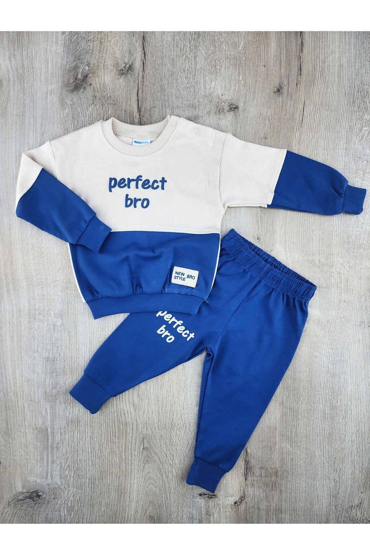 Nazar Bebe (9-24 Ay) 26799 Perfect Bro Desenli Mevsimlik Takım