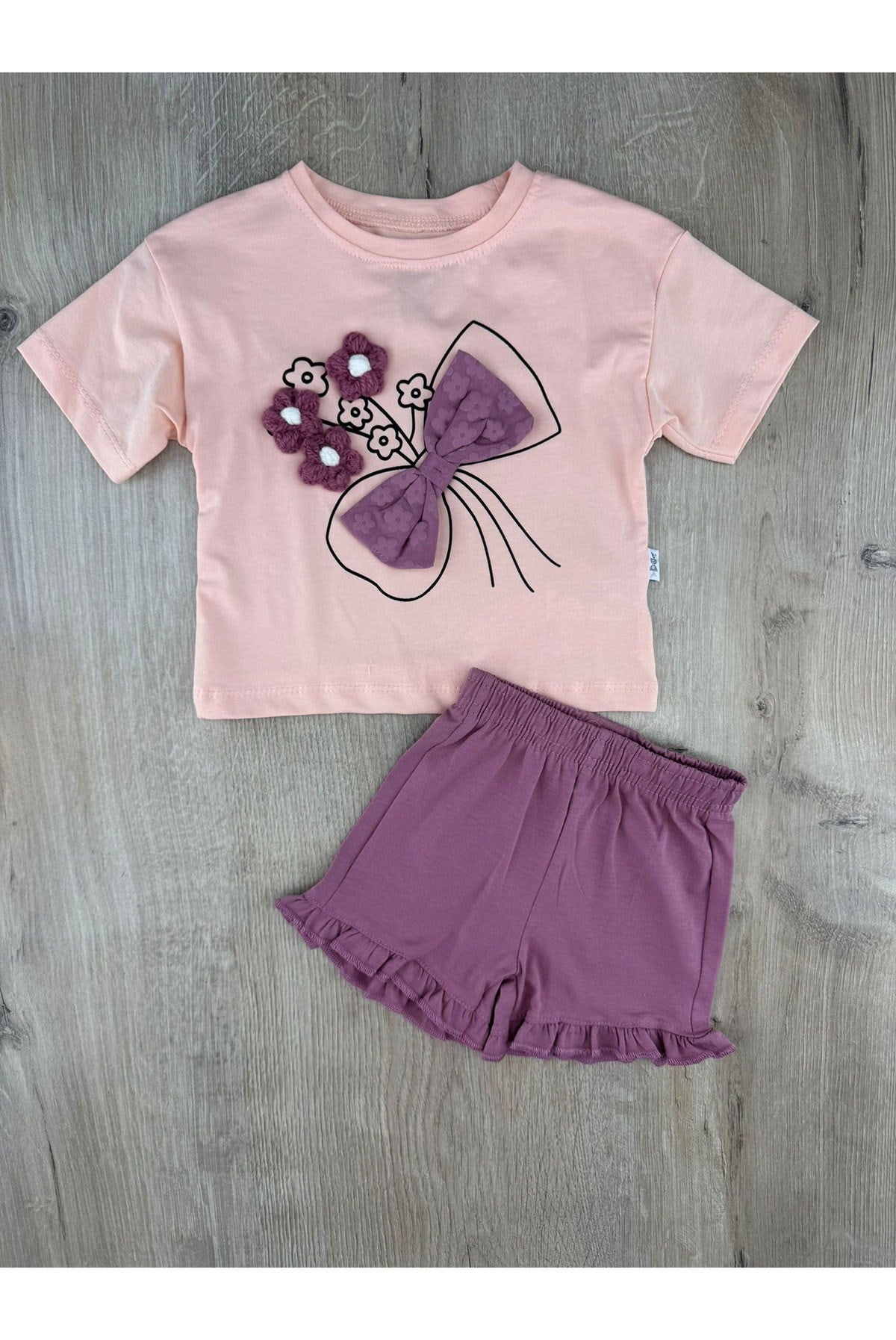 Nazar Bebe (9-24 Ay) Fiyonklu Şortlu Takım