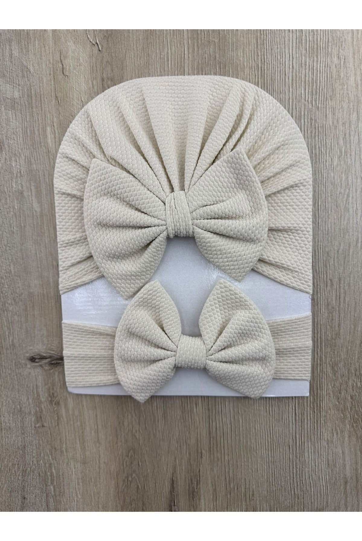 NW (0-2 Yaş) Waffle Bone Bandana Seti