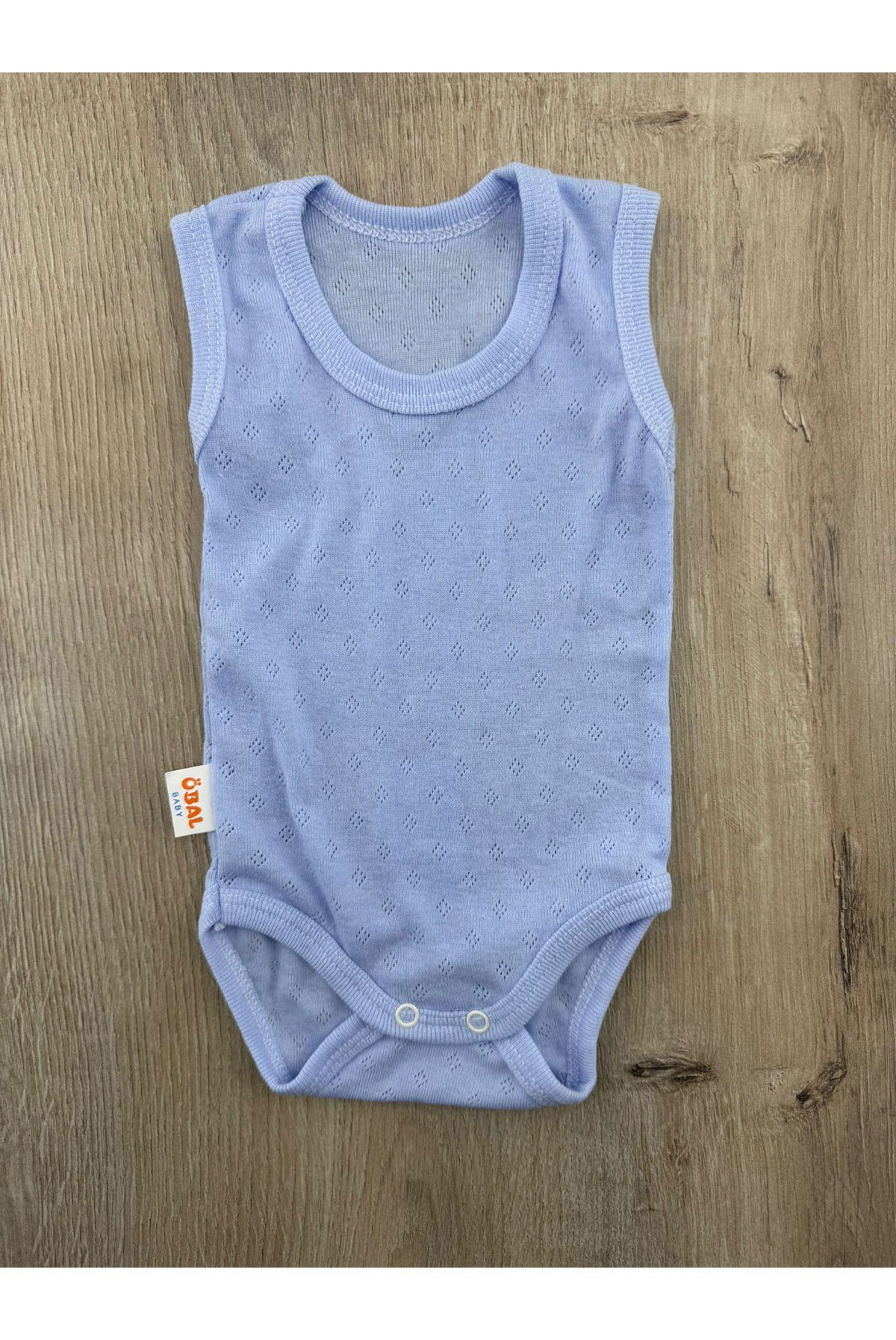 Öbal(1ay-3Yaş) Jakarlı Kalın Askılı Çıtçıtlı Badi
