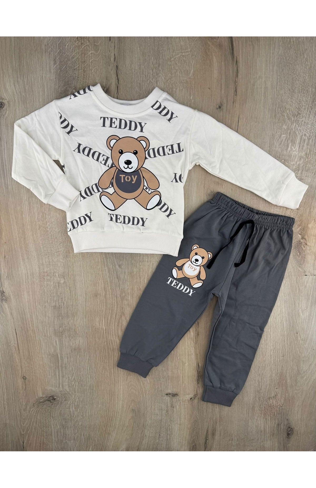 Rengo (2-5 Yaş) Teddy Ayıcık Desenli Mevsimlik Takım